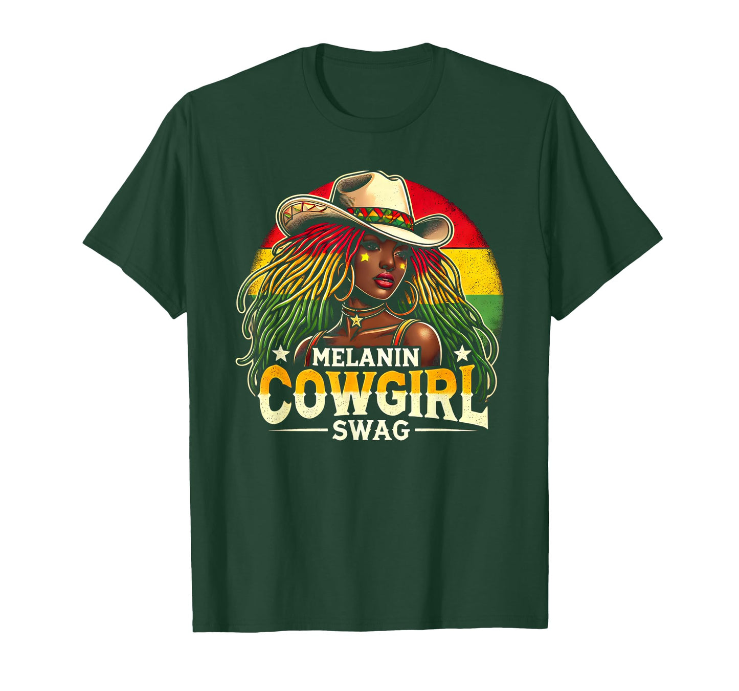 Melanin Cowgirls African Cowgirl Swag T-Shirt