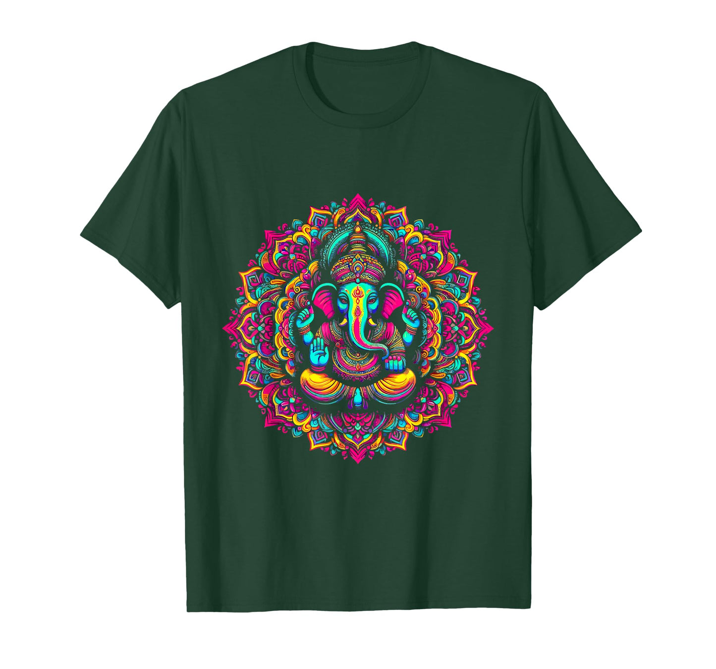Ganesh Symbol Yoga Hindu Elephant God Ganesha Puja T-Shirt