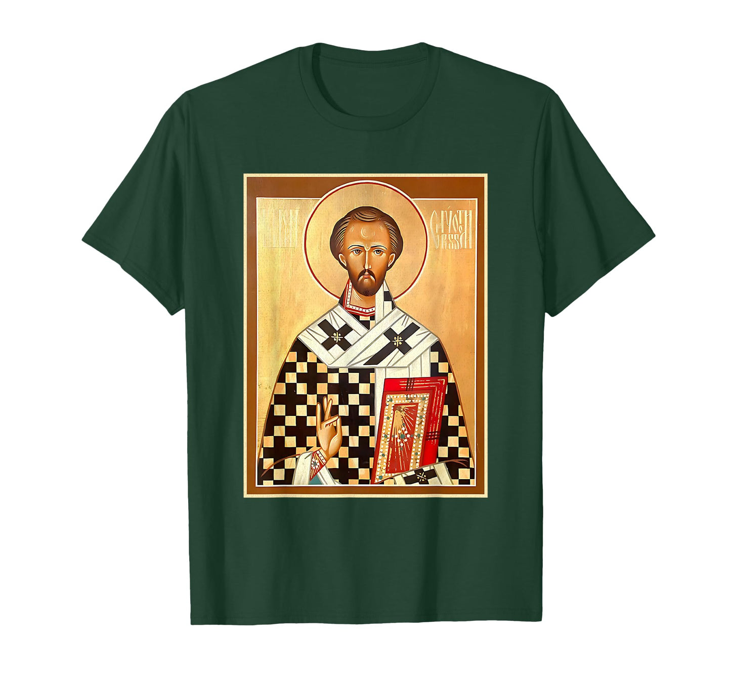 St. John Chrysostom Eastern Orthodox Byzantine Art Church T-Shirt