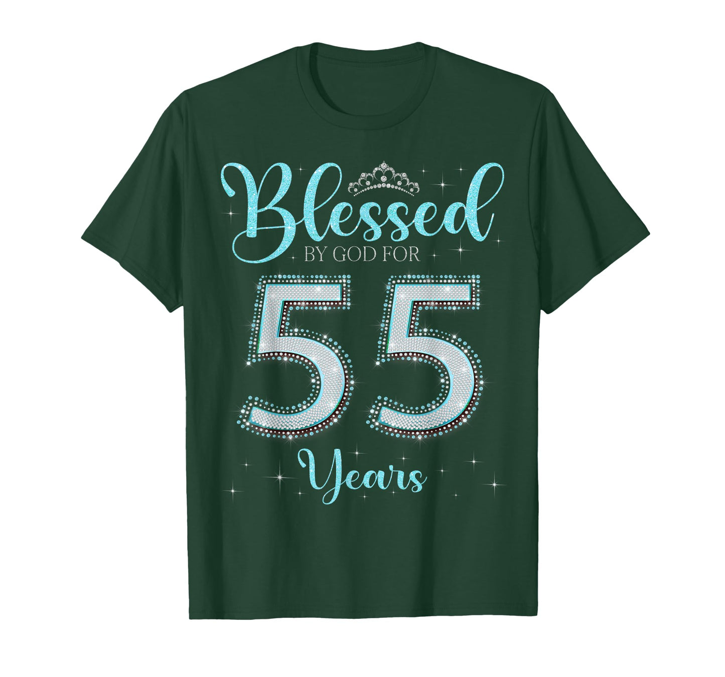 Blessed By God For 55 Years Old 55th Birthday 55th Bday T-Shirt