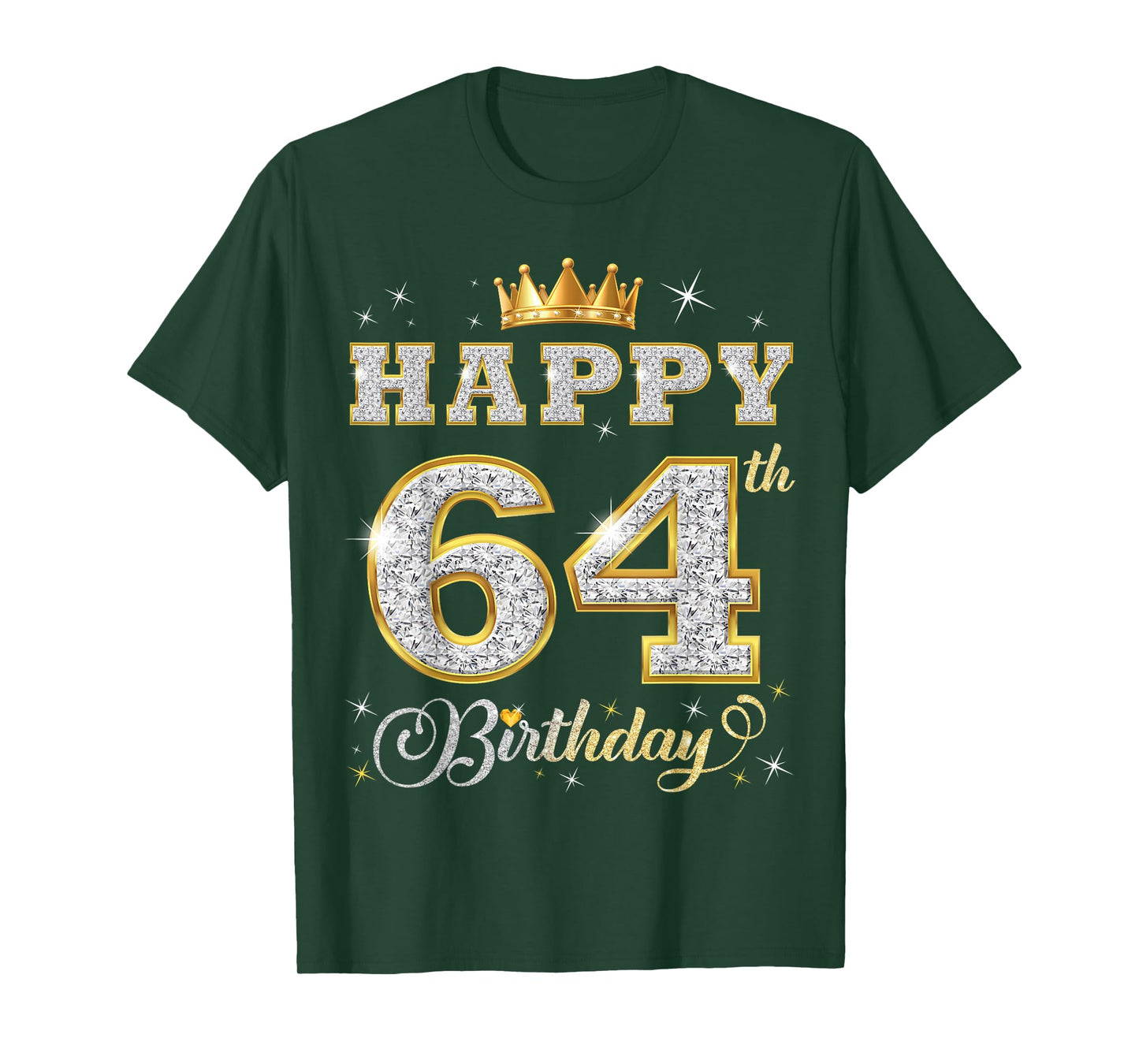 Happy 64th Birthday 64 Years Old Women Men Birthday Party T-Shirt
