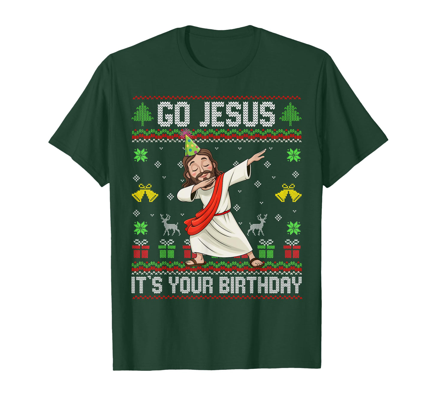 Go Jesus It's Your Birthday Ugly Christmas Sweater Christian T-Shirt