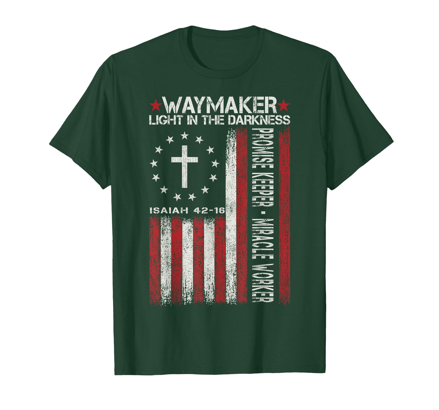 Waymaker God Jesus Christian Bible Faith Cross Religious T-Shirt