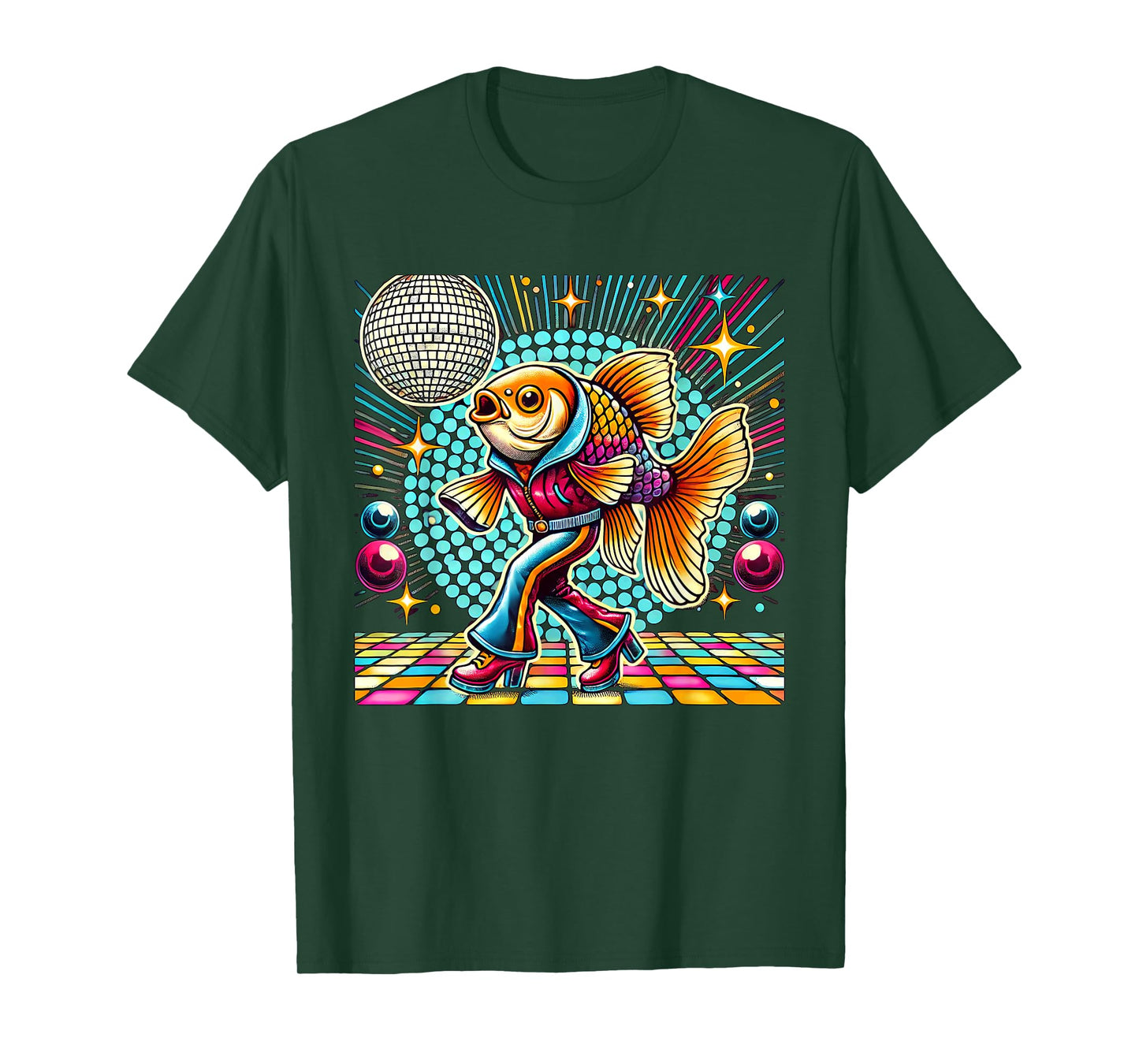Aesthetic Fish Disco T-Shirt