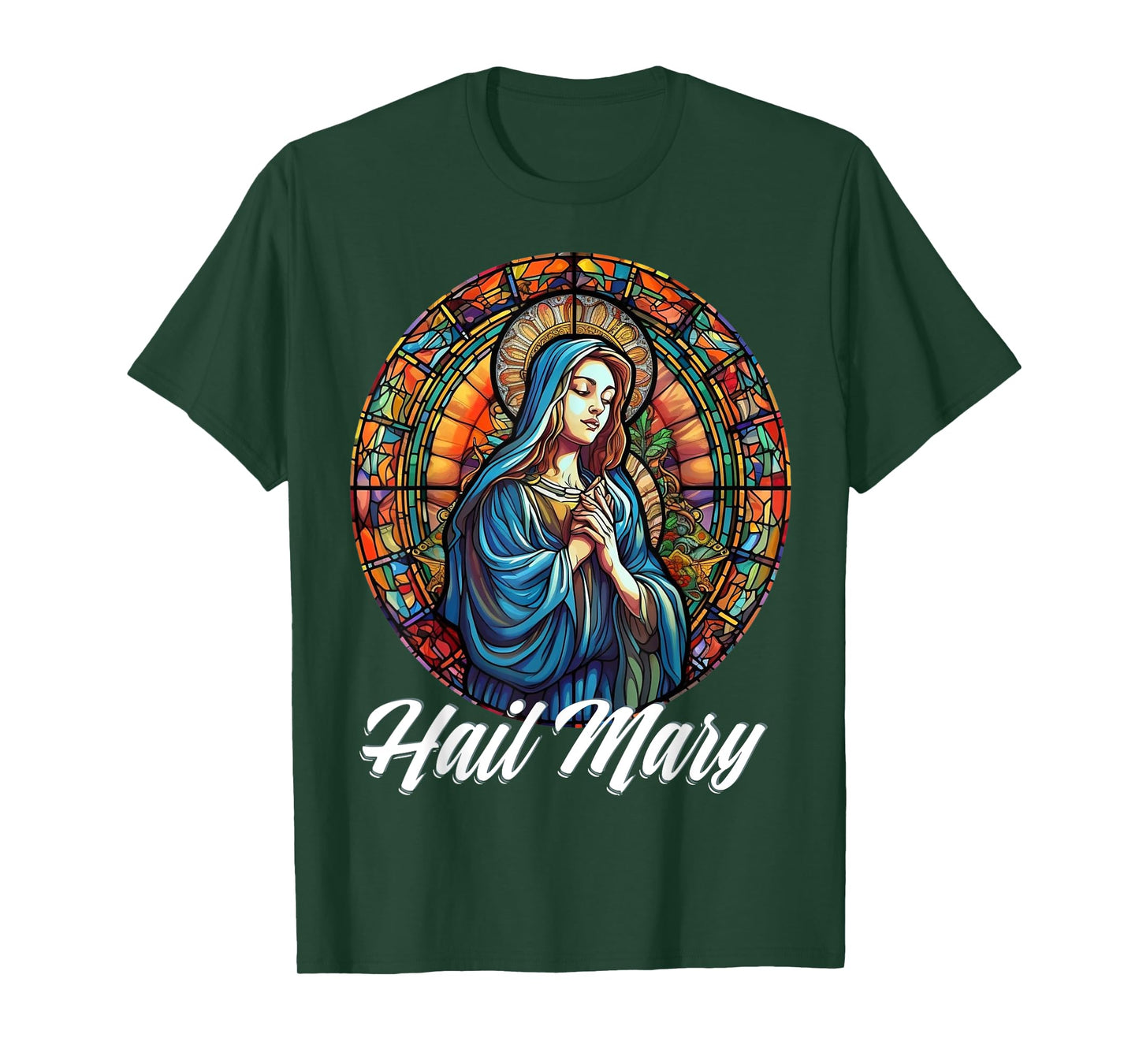 Hail Mary Our Lady Blessed Mother Rosary Catholic T-Shirt
