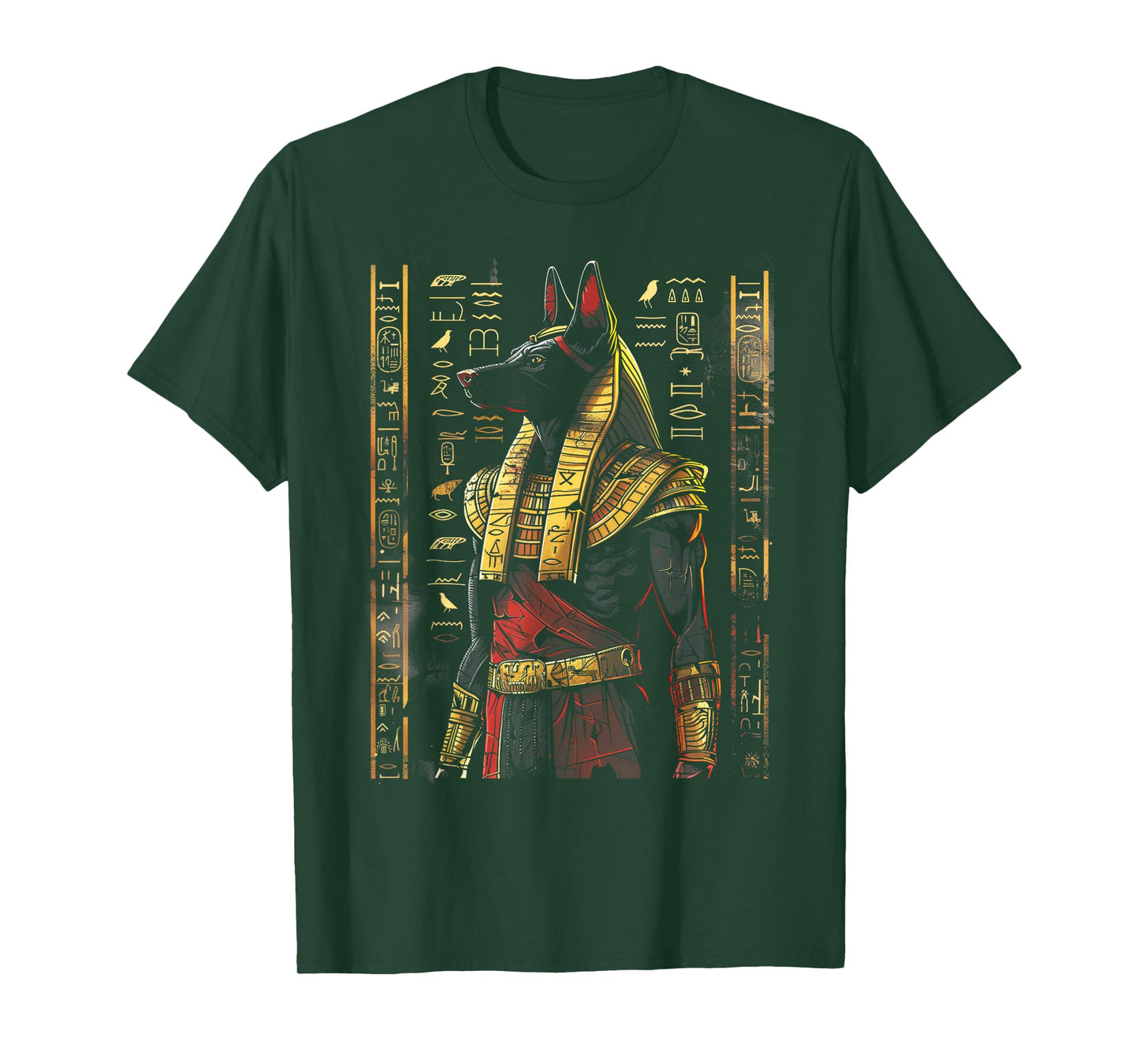 Anubis Egyptian Hieroglyphics Egyptian God T-Shirt