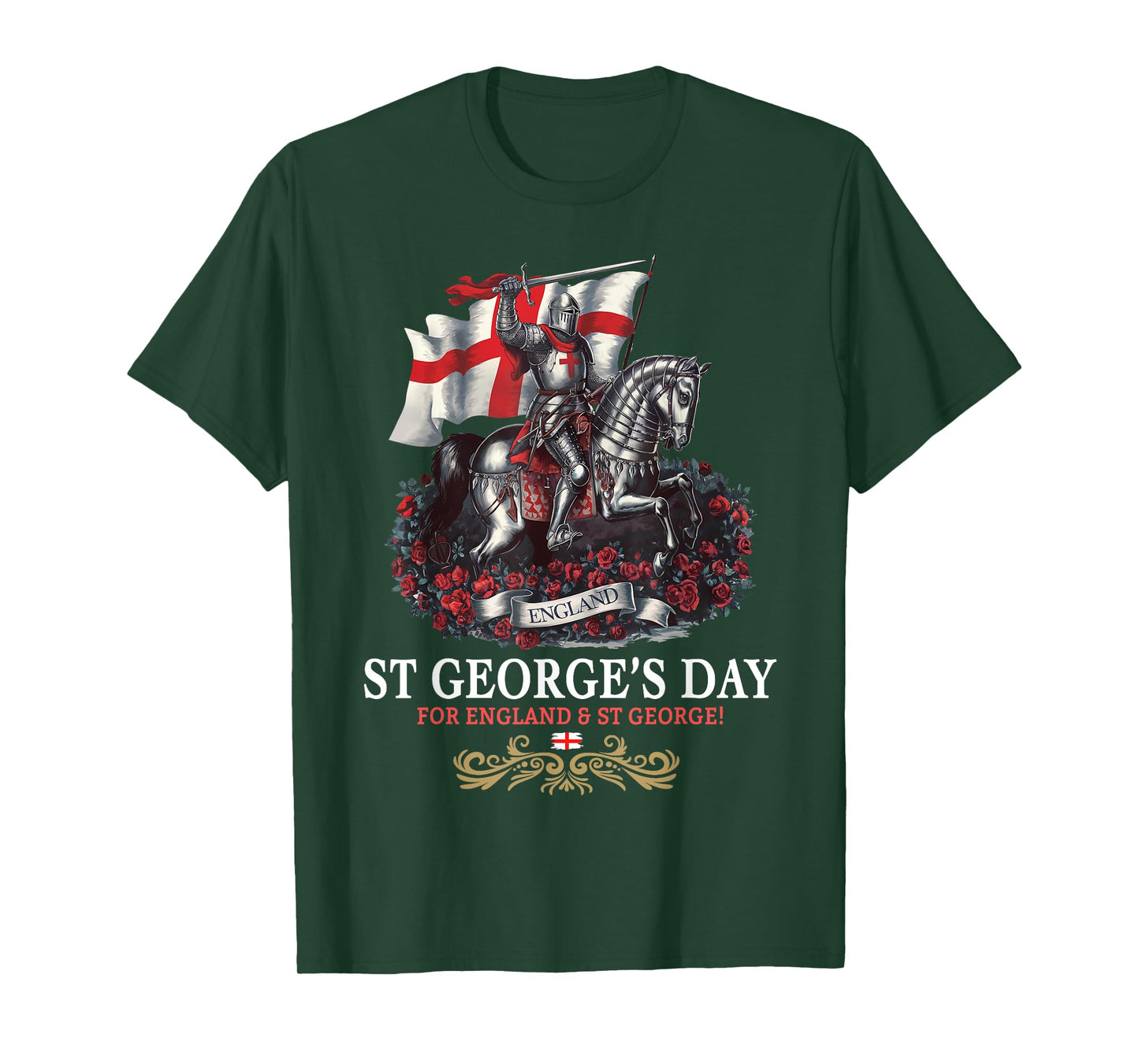 St Georges Day Outfit Idea Men & Knight Horse Saint George T-Shirt