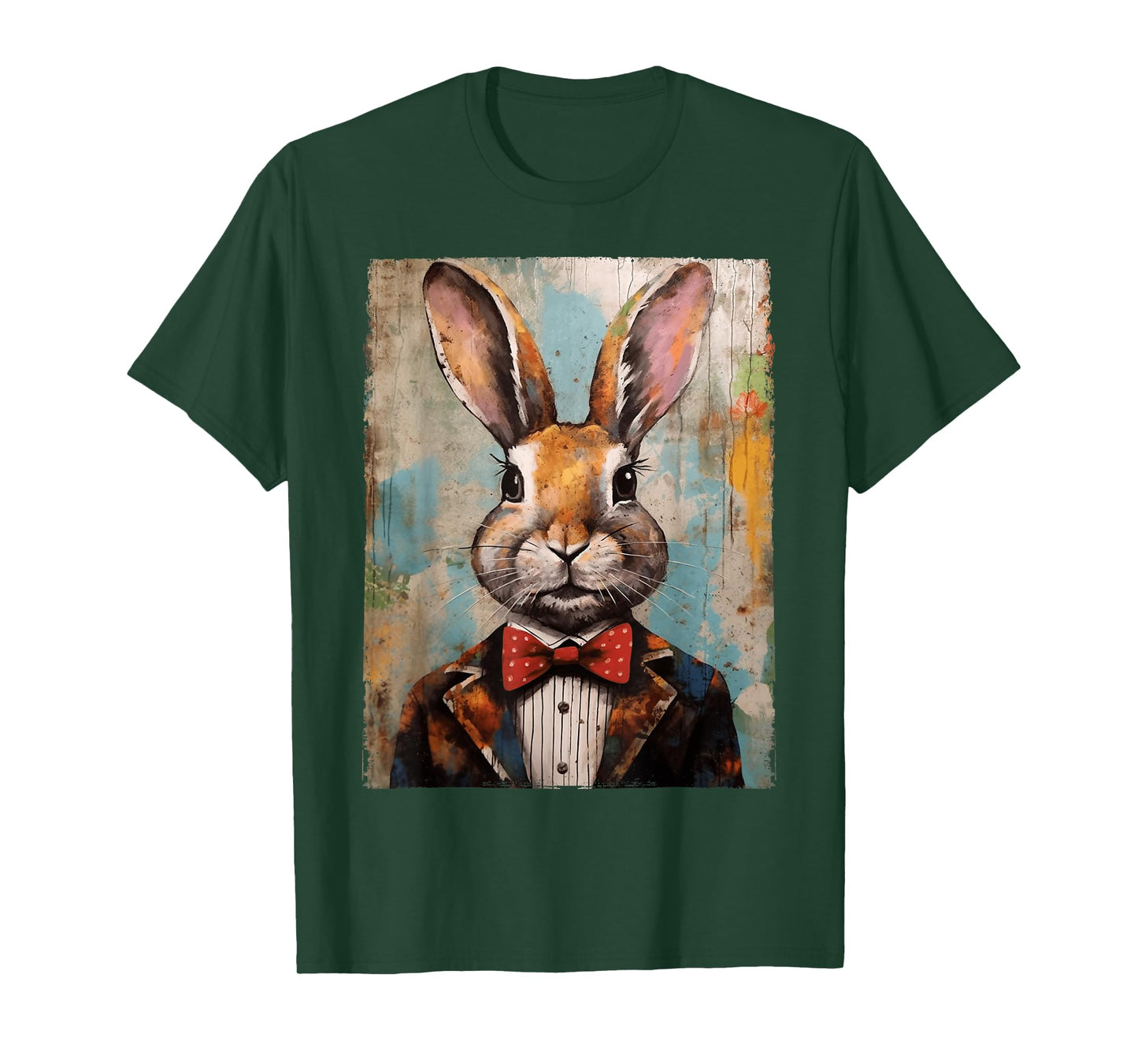 Easter Bunny Rabbit Bow Tie Happy Easter Boys Kids Toddler T-Shirt