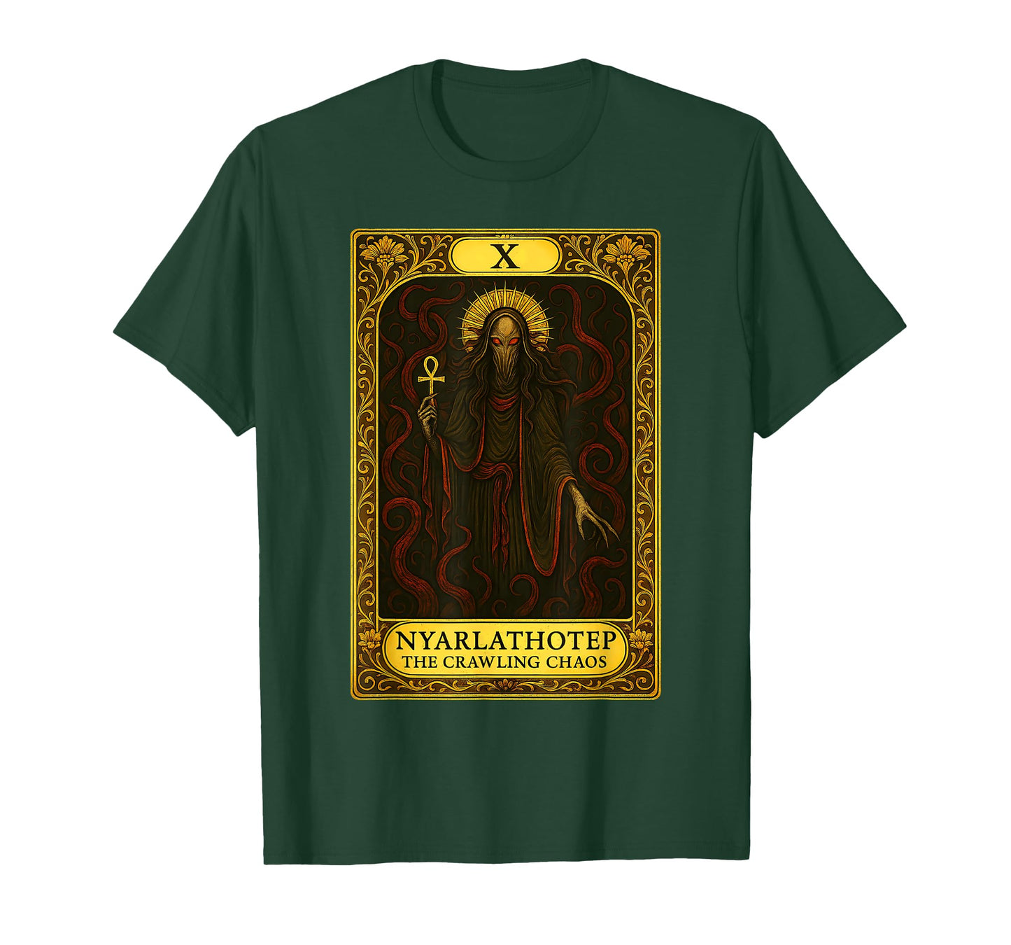 Nyarlathotep the Crawling Chaos Cthulhu Necronomicon Tarot T-Shirt
