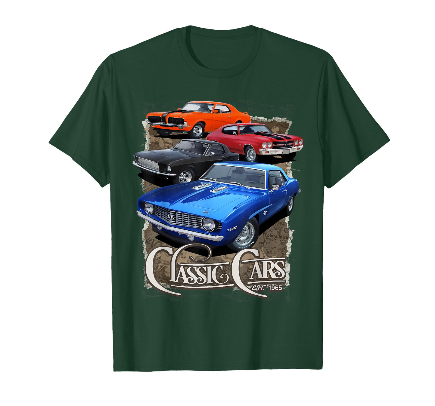 1968 67 68 69 Mercury Cougar , chevelle nova ss classic car T-Shirt