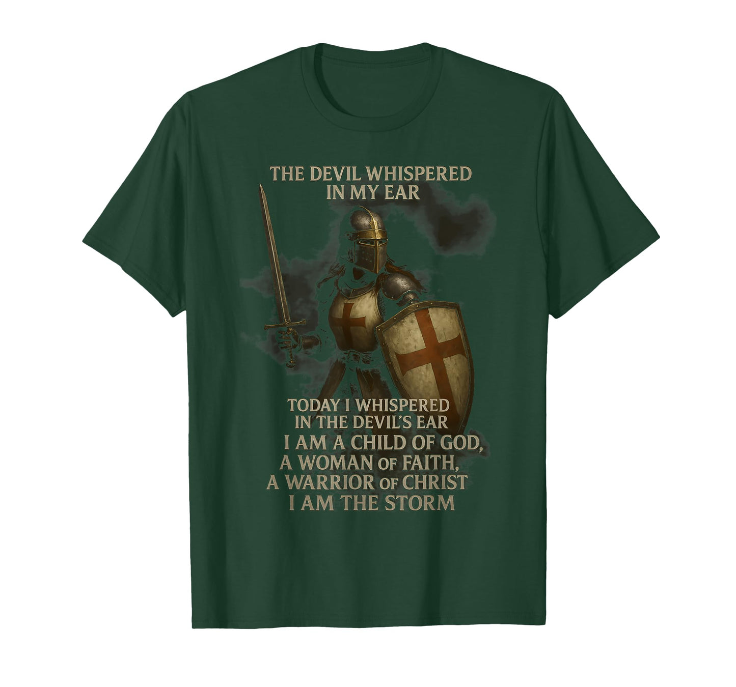 Knight Templar I Am A Child Of God A Warrior Of Christ T-Shirt