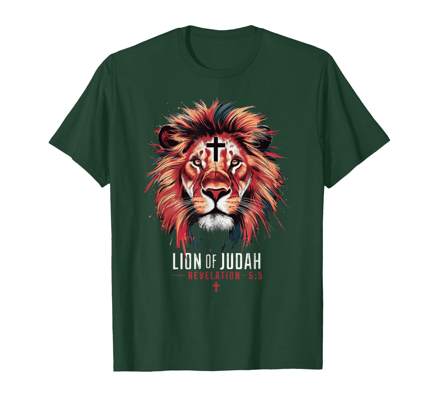Lion of Judah Christian Cross T-Shirt