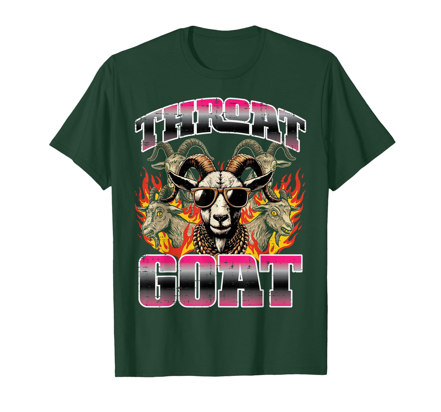 Inappropriate Throat Goat Funny Adult Humor Joke Women Men T-Shirt