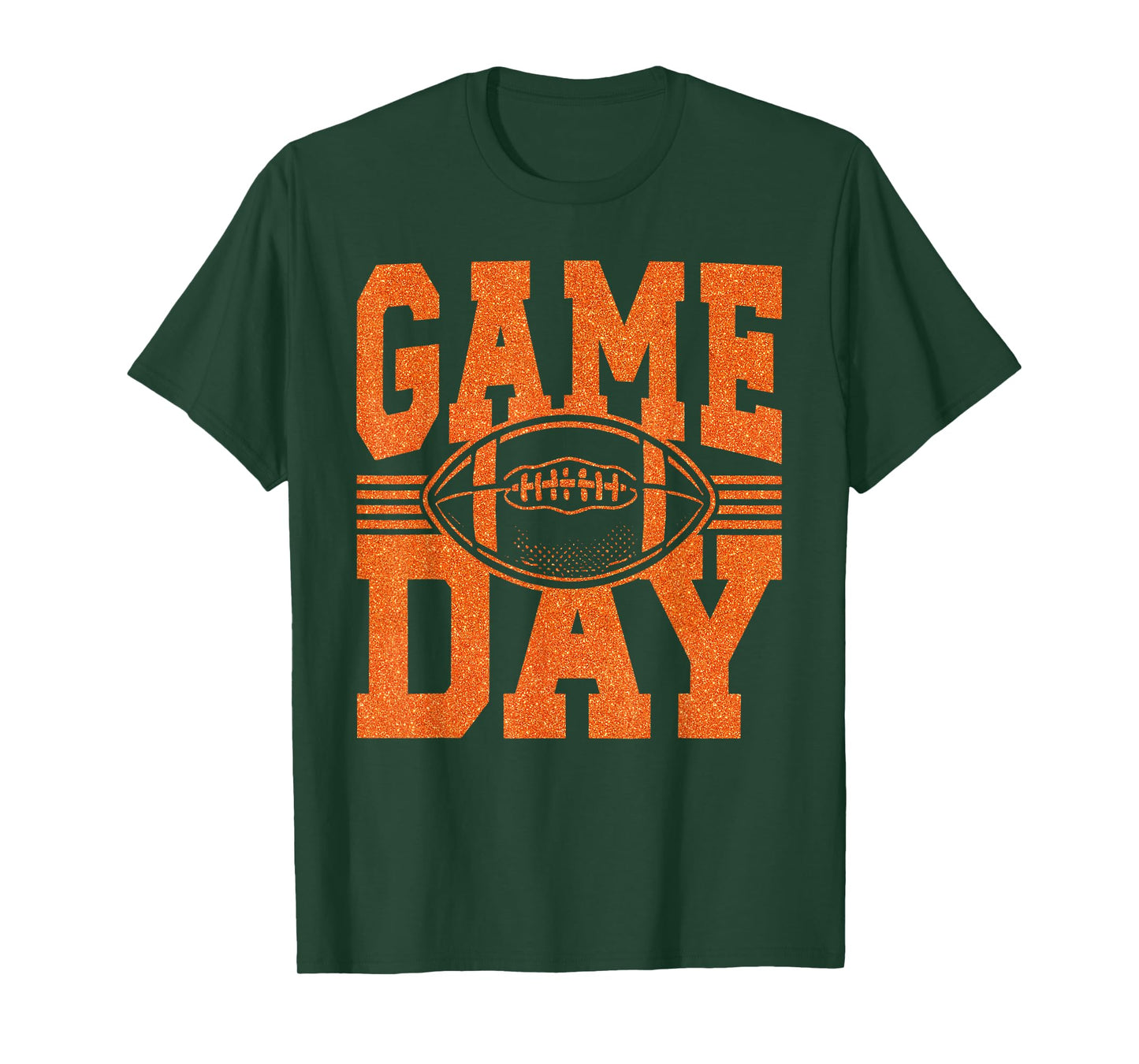 Game Day Football Season Football Mama Girl Orange Team T-Shirt