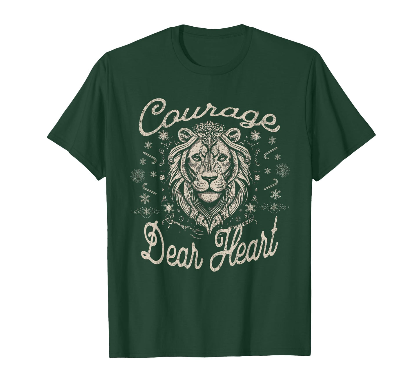 Courage Dear Heart Religious Christian Faith Inspirational T-Shirt