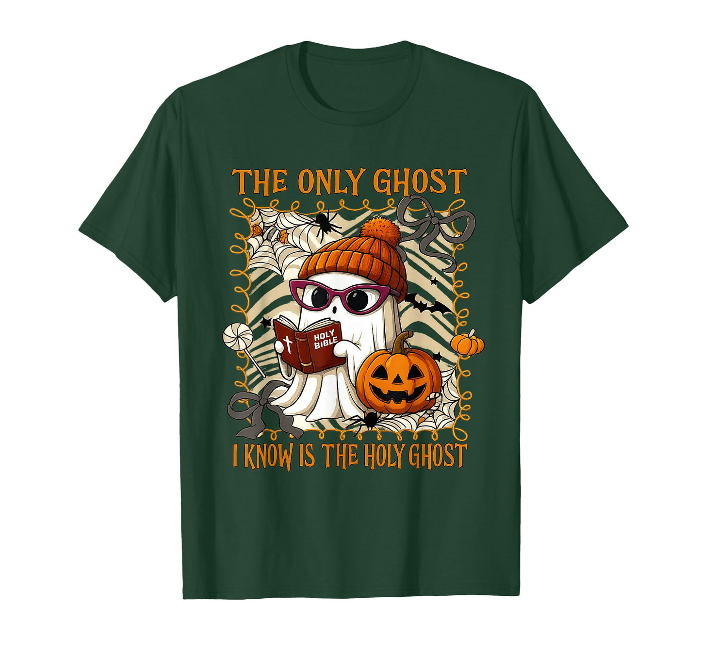 The Only Ghost I Know Is The Holy Ghost Halloween Christian T-Shirt