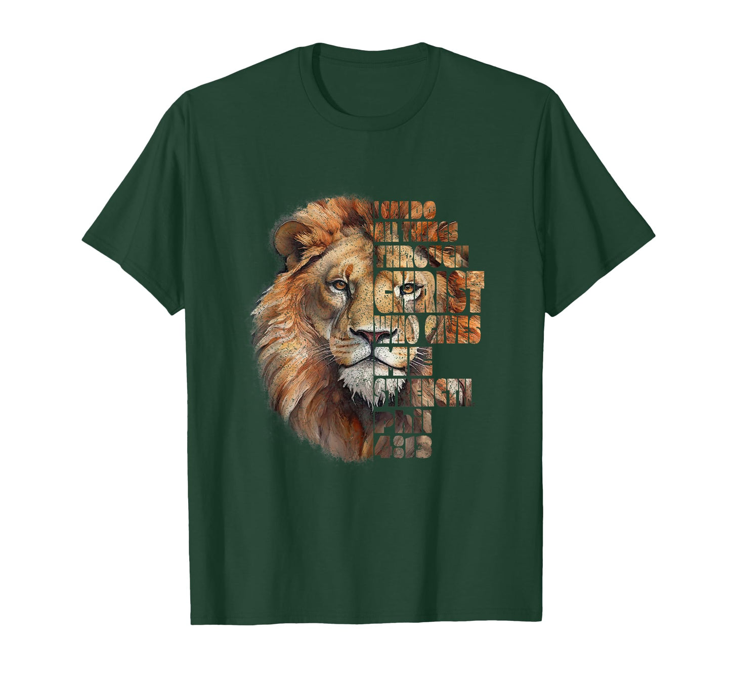 Philippians 4:13 Lion of Judah, T-Shirt