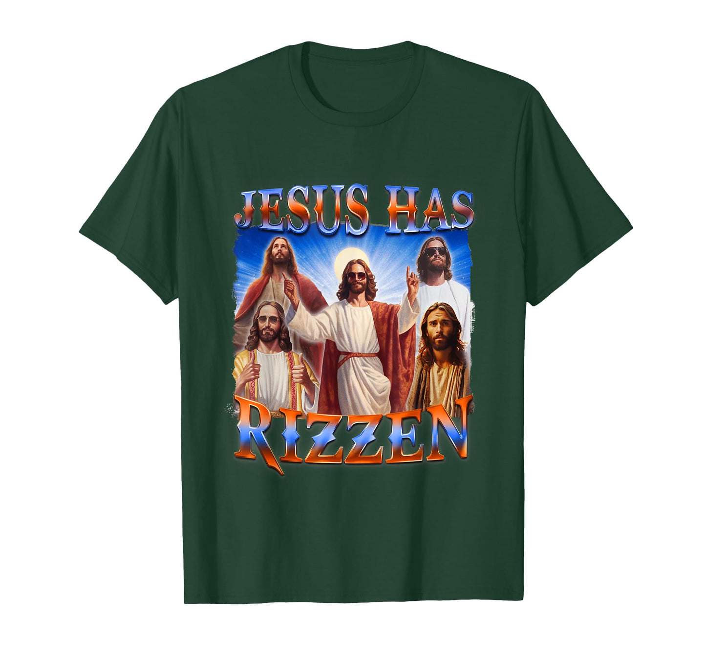 Jesus Has Rizzen Christian Men Women Bible Faith T-Shirt