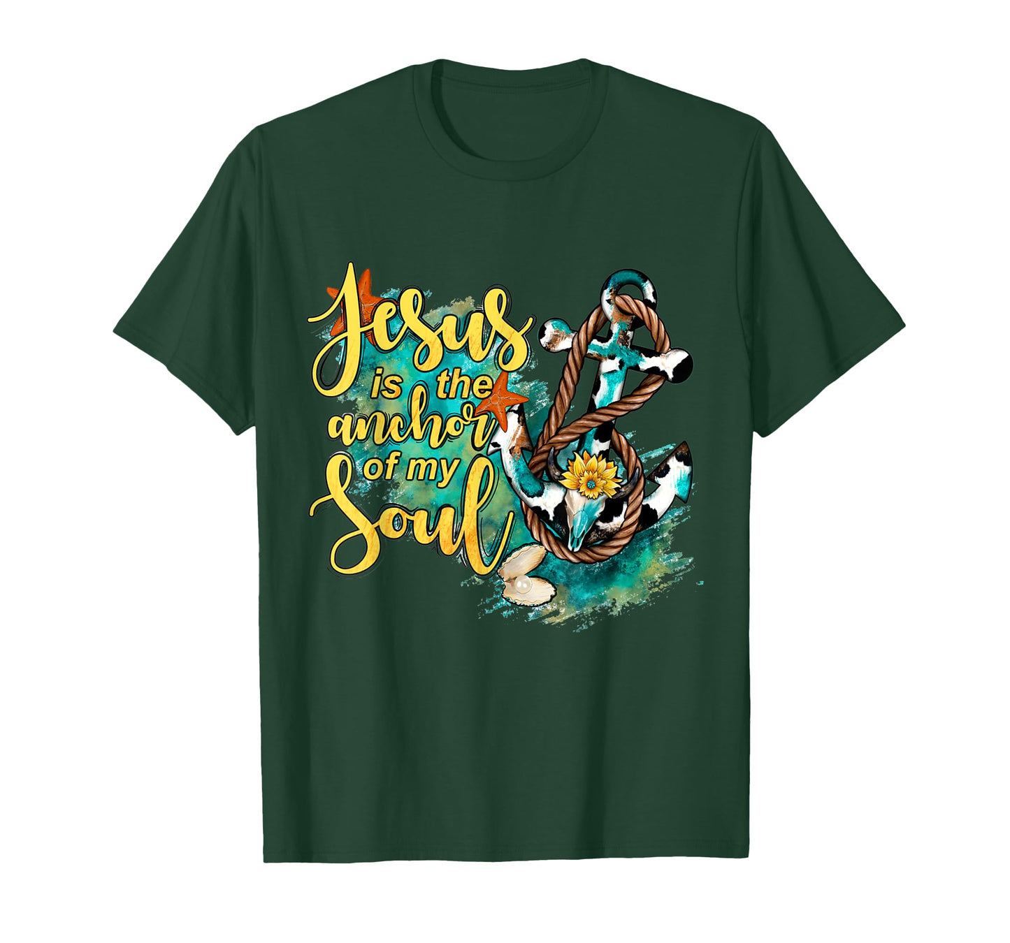 Christian Jesus is the Anchor of My Soul Starfish T-Shirt