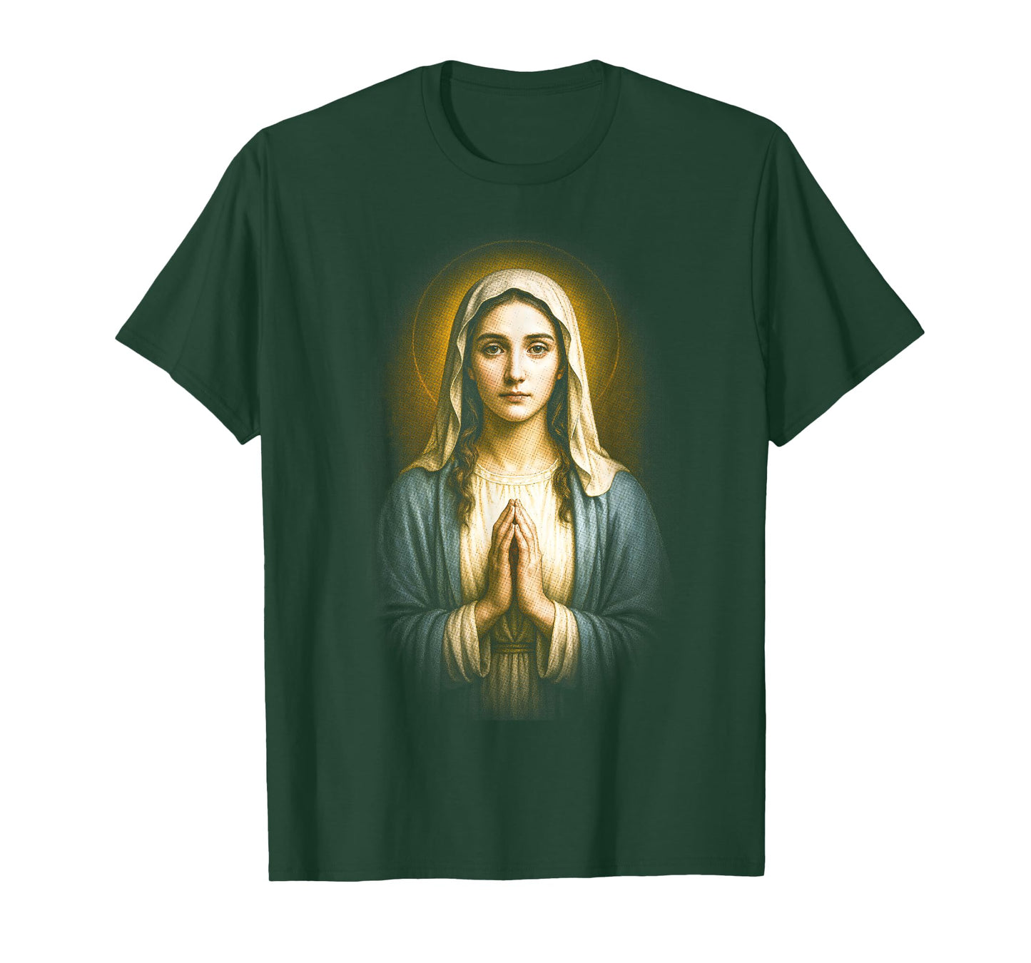 Blessed Virgin Mary Lady Catholic Christian Holy Bible T-Shirt