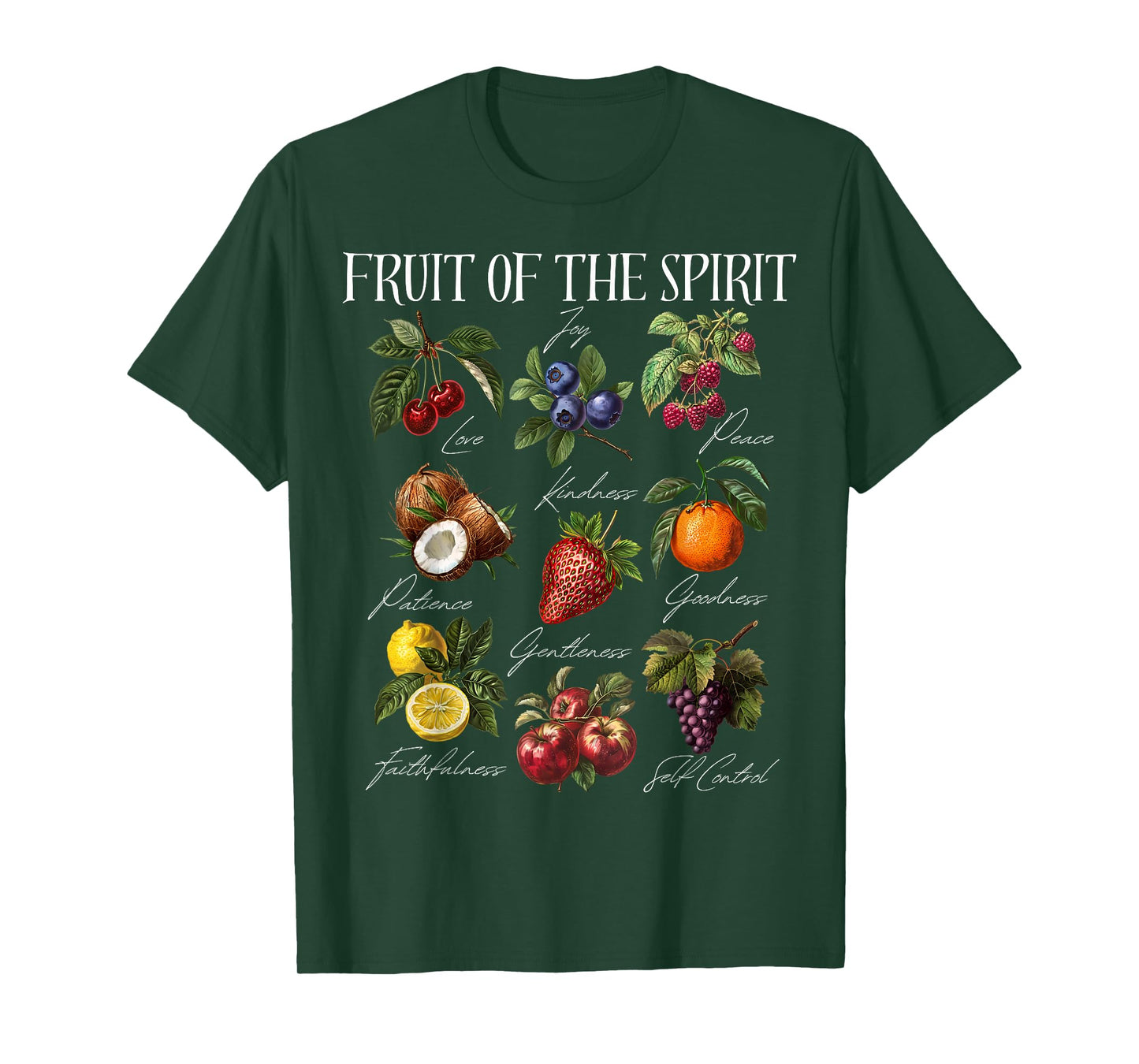 Fruit of The Spirit Christian Bible Verse T-Shirt