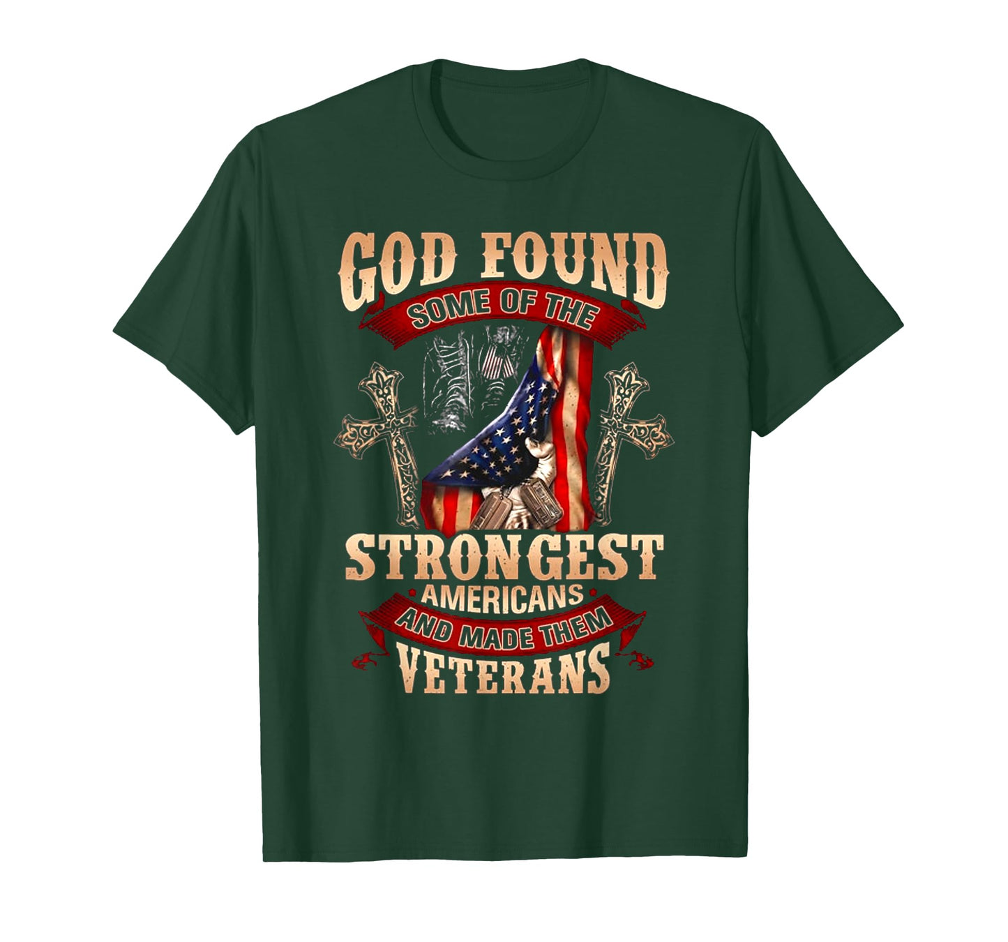 God Found Some Of The Strongest Americans T-Shirt