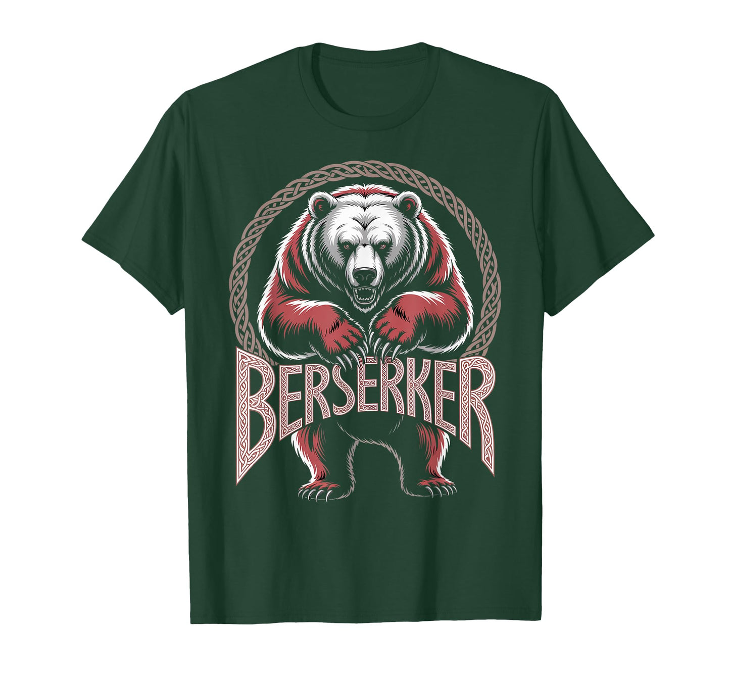 Knotwork Bear Nordic Warrior Viking Spirit Berserker T-Shirt