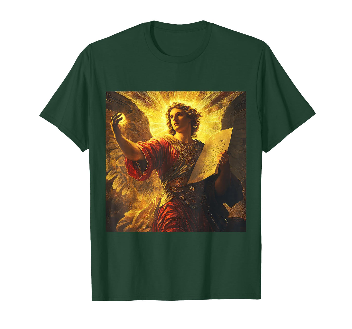 Archangel Uriel Vintage Catholic Religious Angel T-Shirt