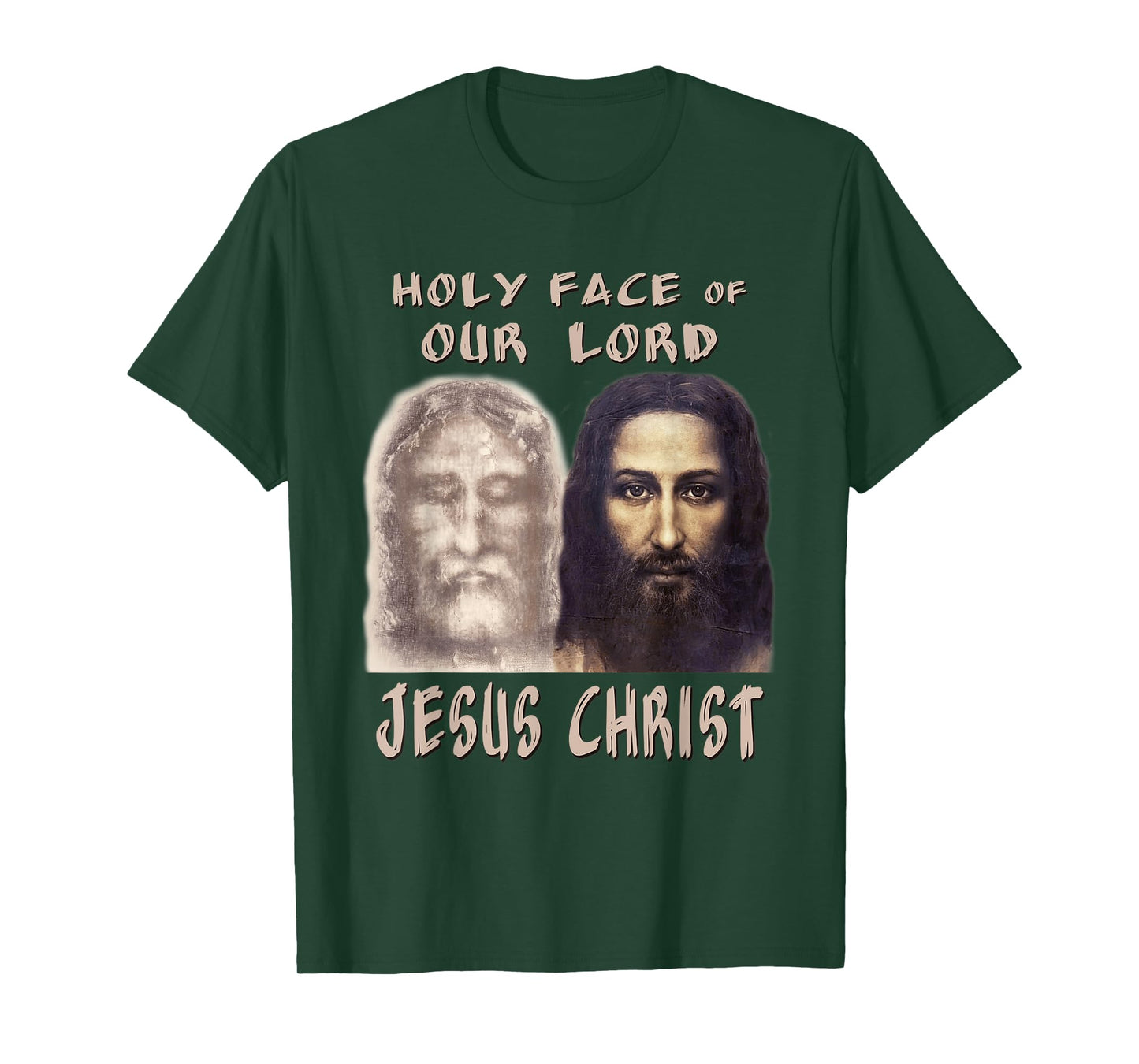 Holy Face Our Lord Jesus Christ Shroud Turin Reconstruction T-Shirt