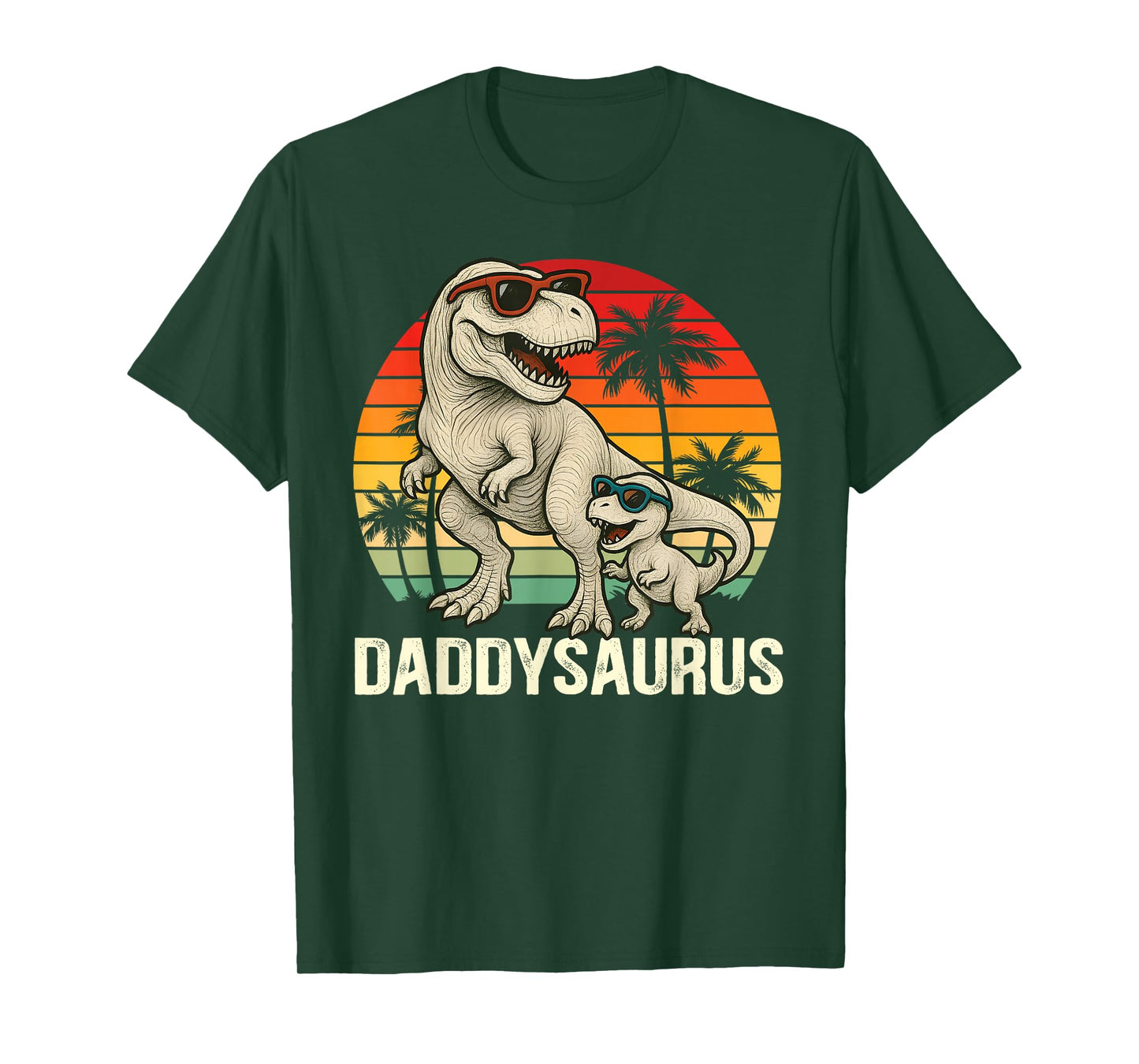 Cute Daddysaurus T-Rex Dad Dinosaur Daddy Saurus Fathers Day T-Shirt