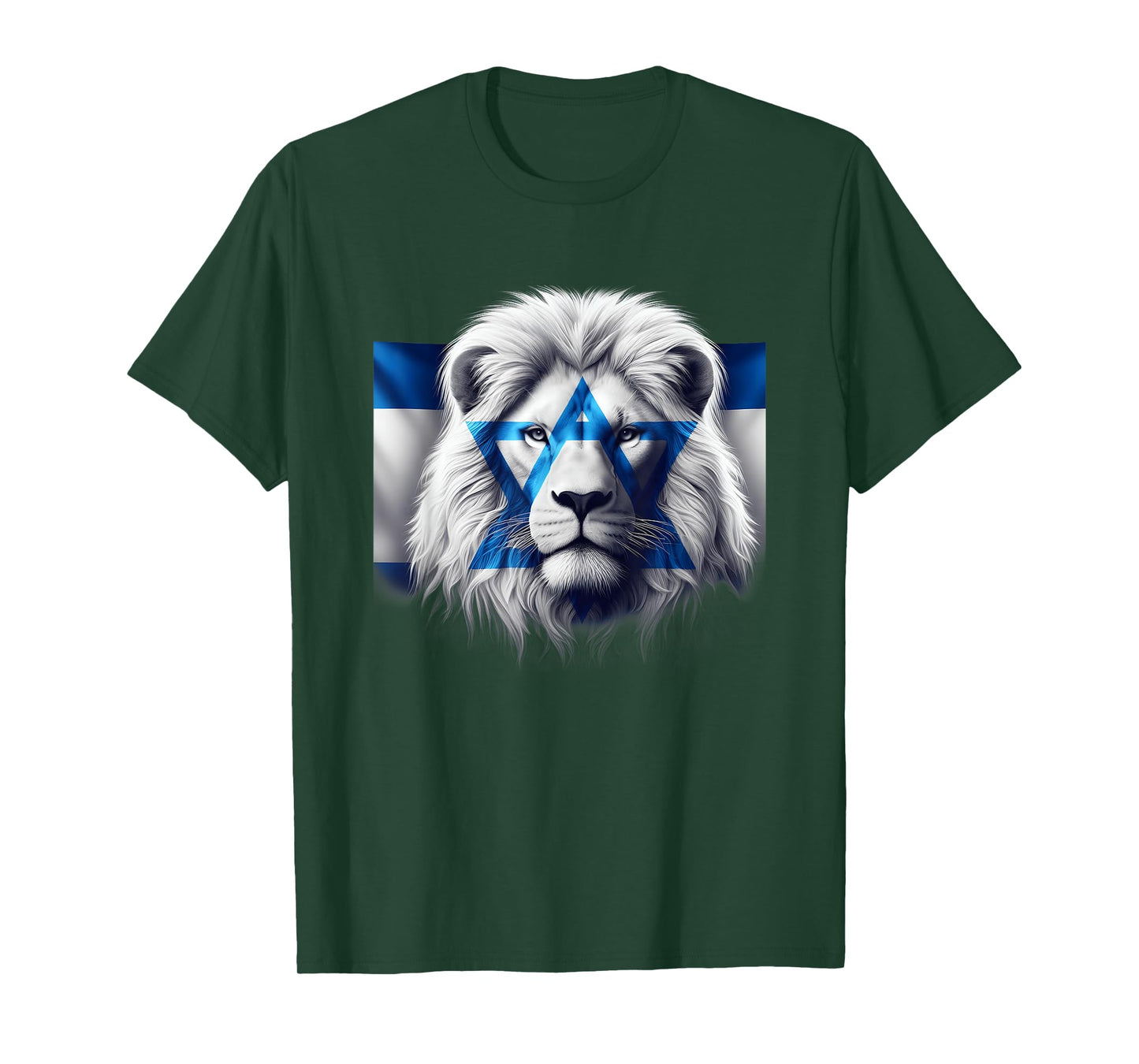 Lion Of Judah Jewish Pride Israel Flag Strength Unity T-Shirt