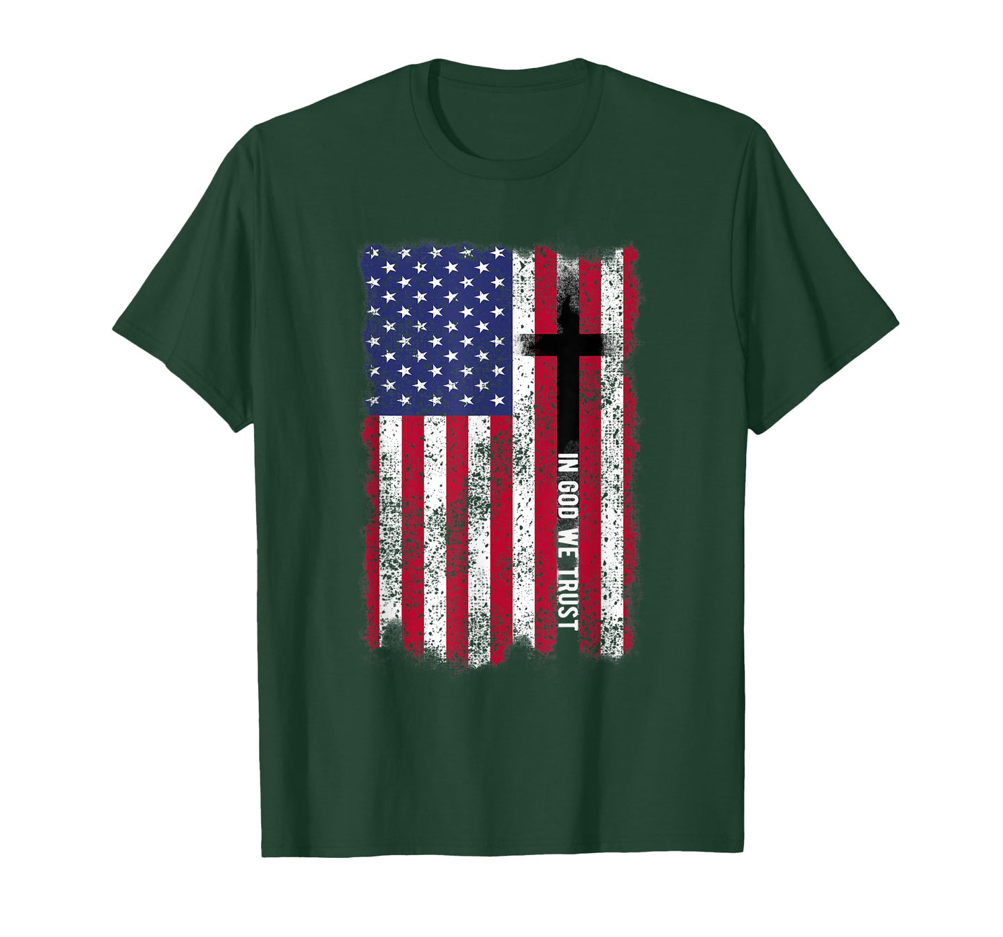 In God We Trust Shirt Patriotic Christian Religious Shirt Women Kids Men T-Shirt