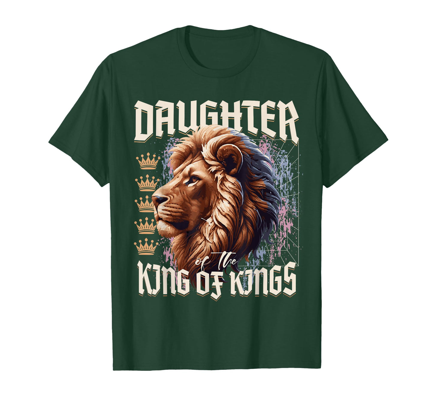 Daughter of King Lion Y2K Trendy Jesus Apparel Christian T-Shirt
