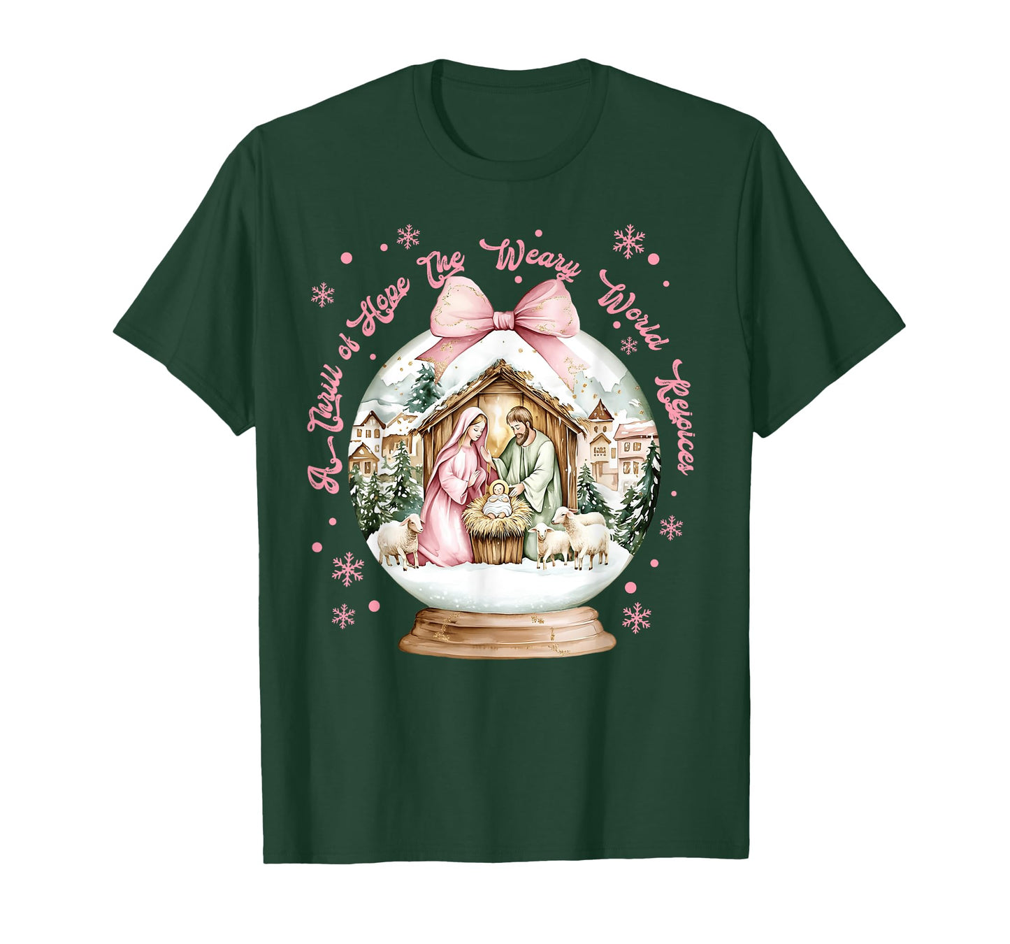 A Thrill of Hope The Weary World Rejoices O Holy Christmas T-Shirt