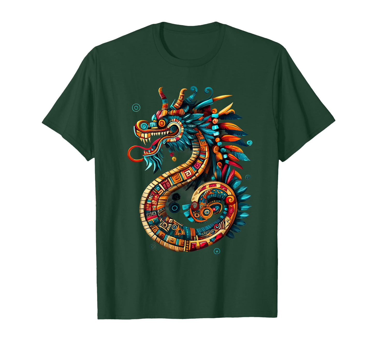 Feathered Serpent Quetzalcoatl Mexican Mythology Aztec God T-Shirt
