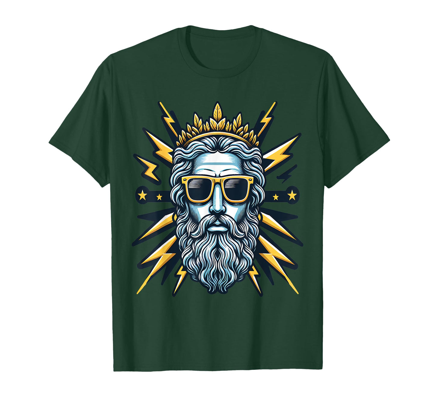 Cool Thunder God Zeus Sunglass Gangsta T-Shirt