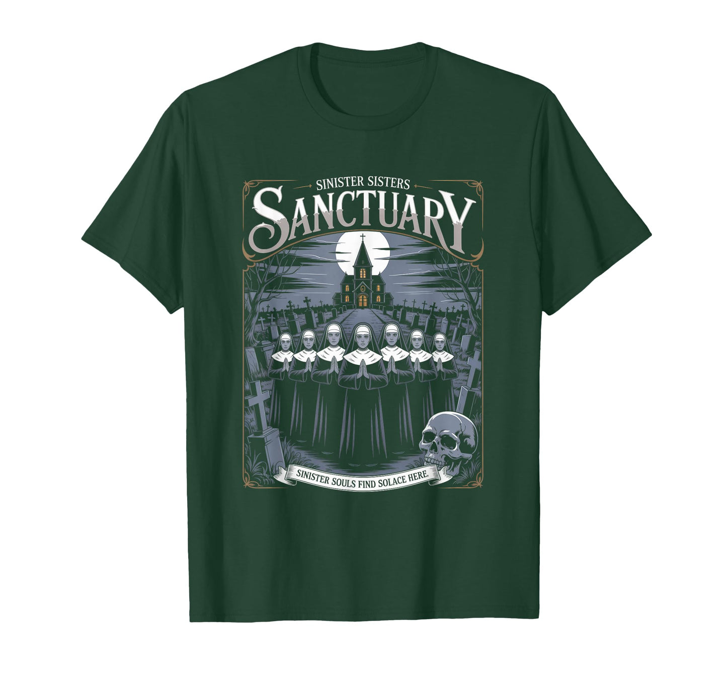 Sinister Sisters Sanctuary Christian Streetwear T-Shirt