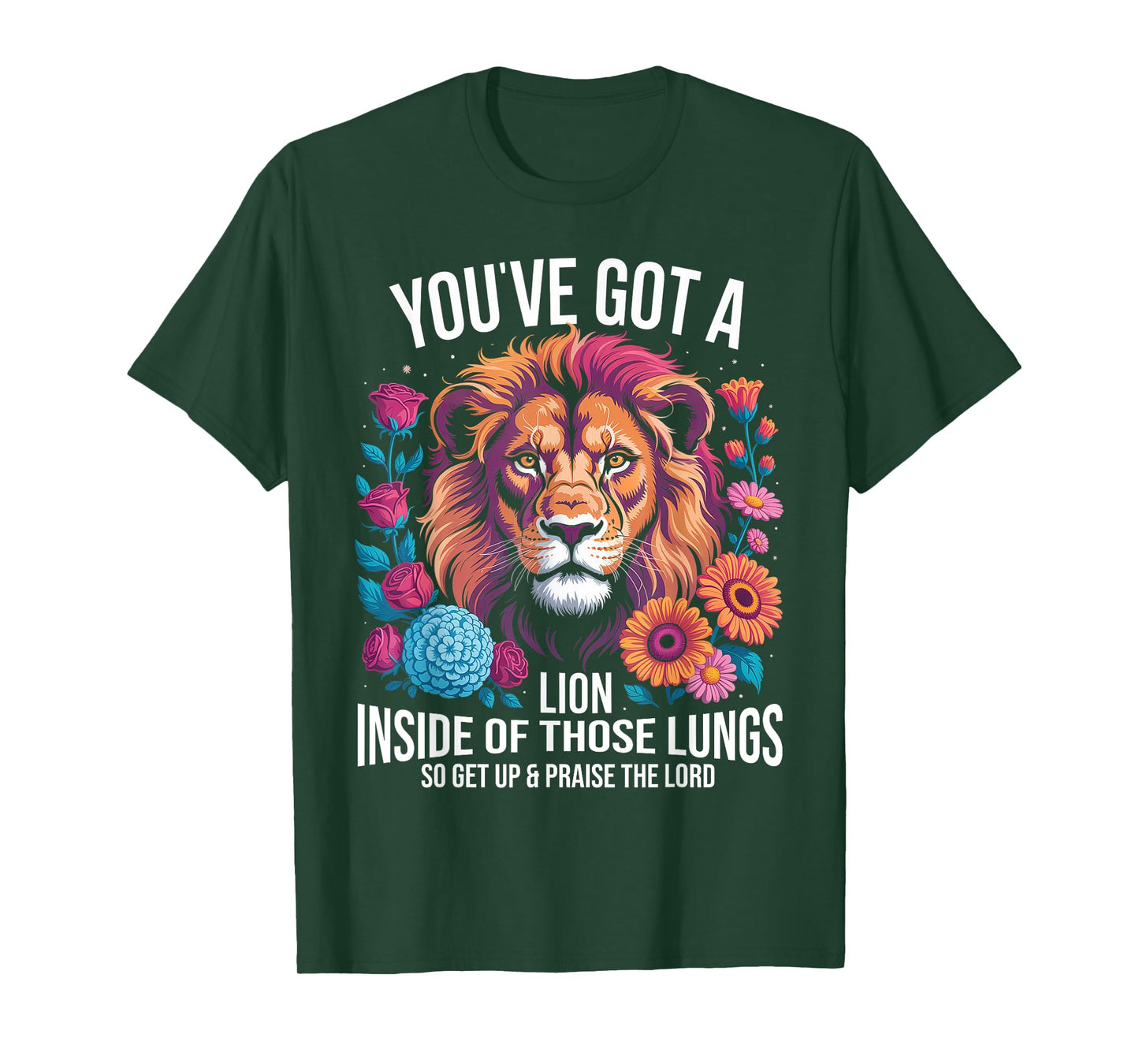 Brandon You Got a Lion Inside of Those Lungs Praise the Lord T-Shirt