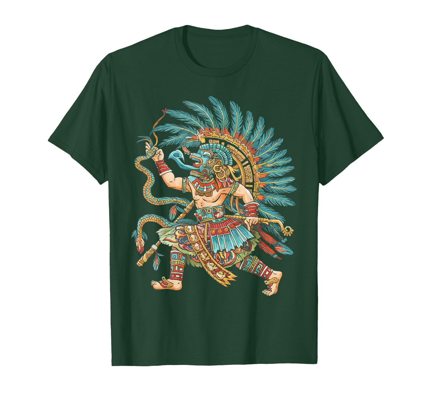 Aztec God Aztec Culture Mayan Indigenous Tlaloc Statue T-Shirt