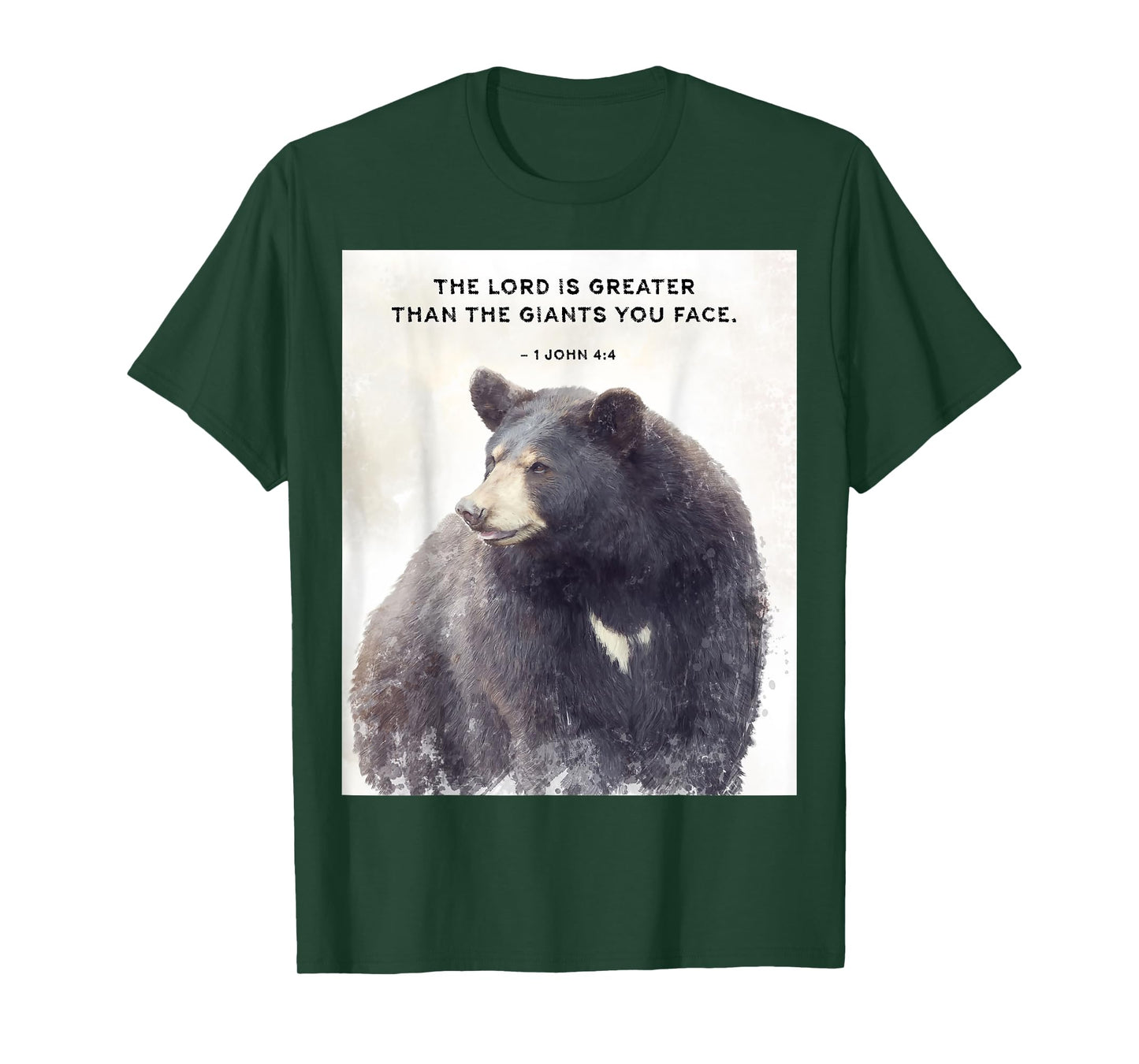 1 John 4 Christian Quote - The Lord is Greater T-Shirt