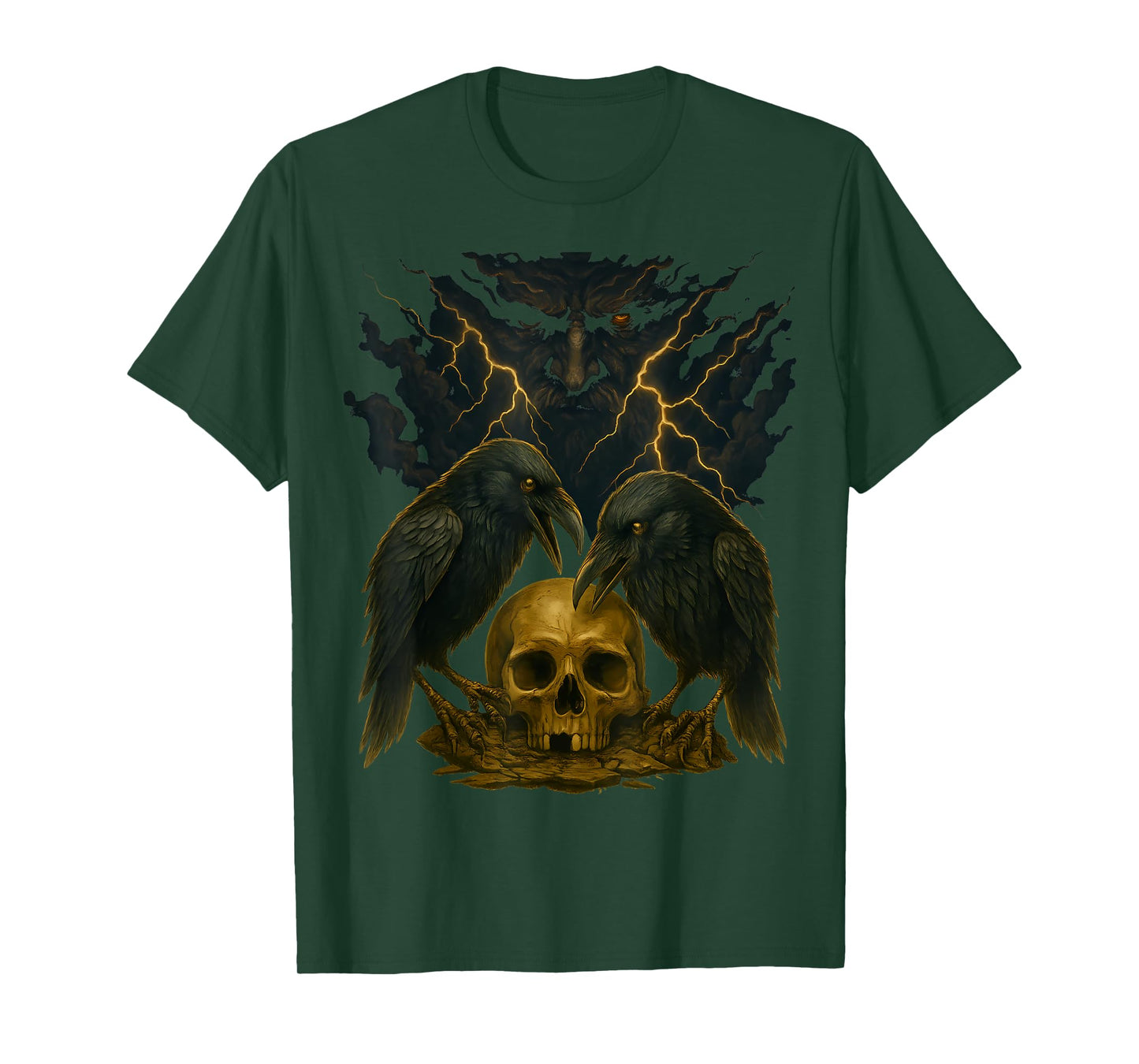 Odin Huginn and Muninn Norse Mythology Valhalla Odin Viking T-Shirt