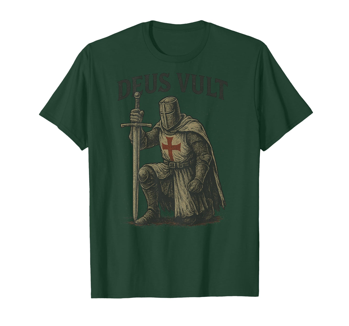 Deus Vult – Minimalist Latin Word for History- Back 002 T-Shirt
