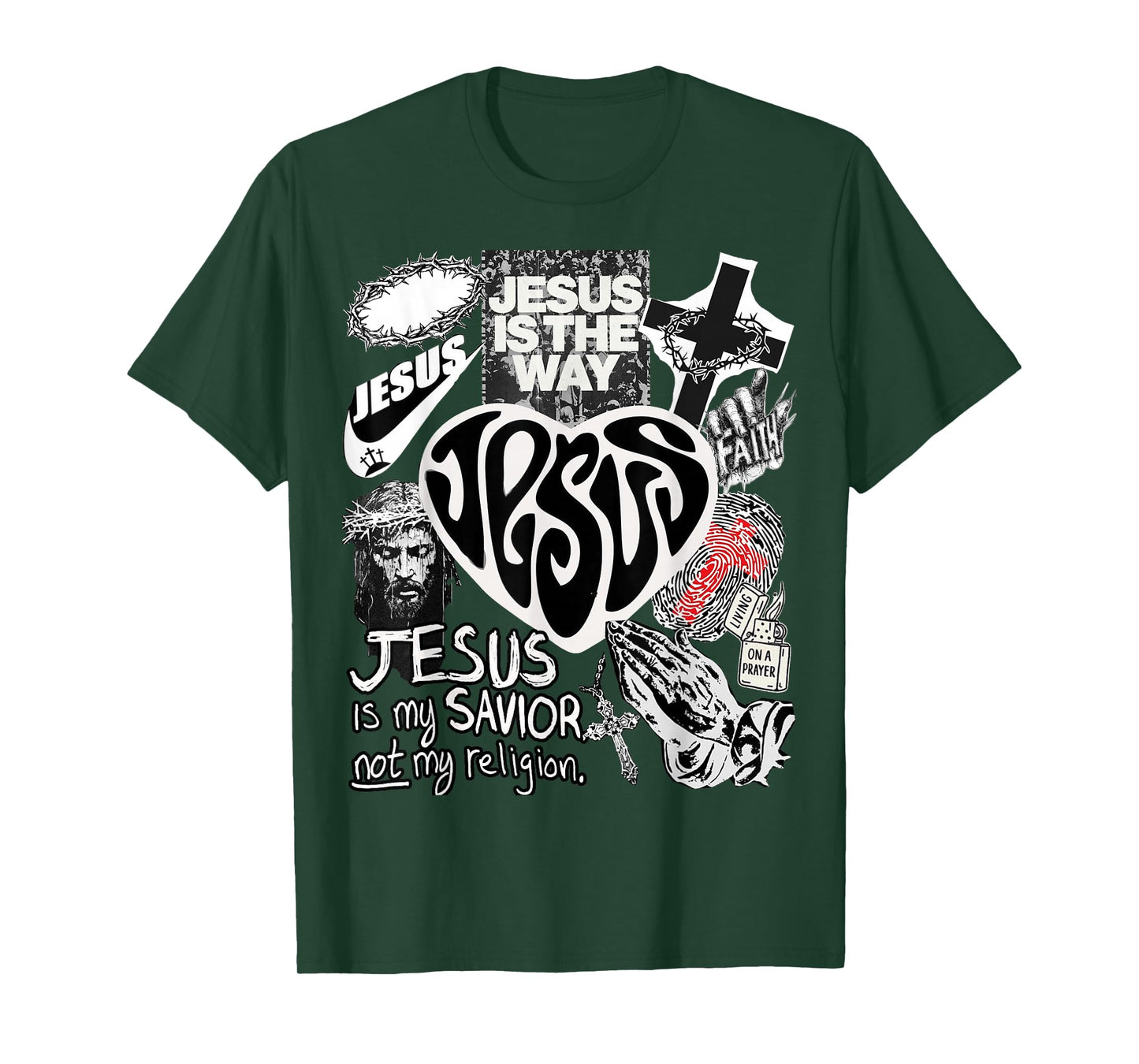 Jesus is The Way Christian Bible Verse God Faith Womens Mens T-Shirt