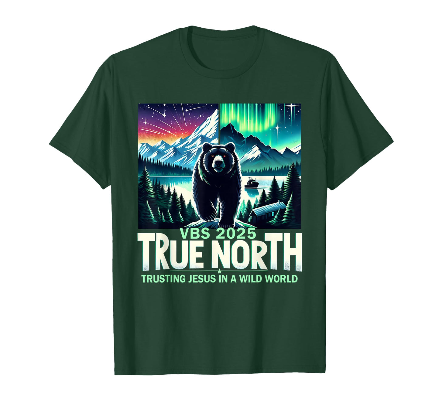 True North VBS 2025 Christian Trusting Jesus Wilderness T-Shirt