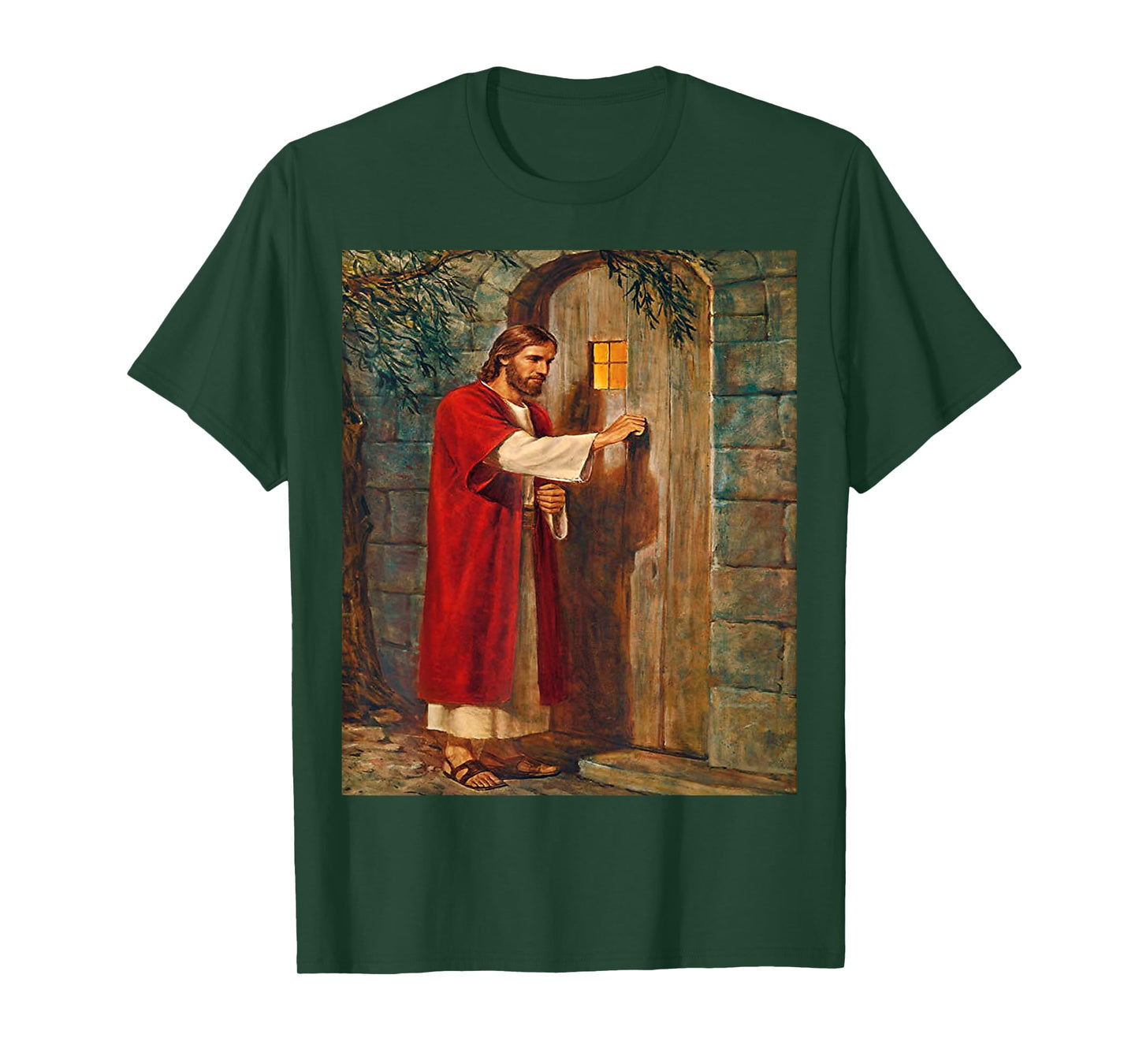 Jesus Christ Knocks On The Door Christian Bible Verses T-Shirt