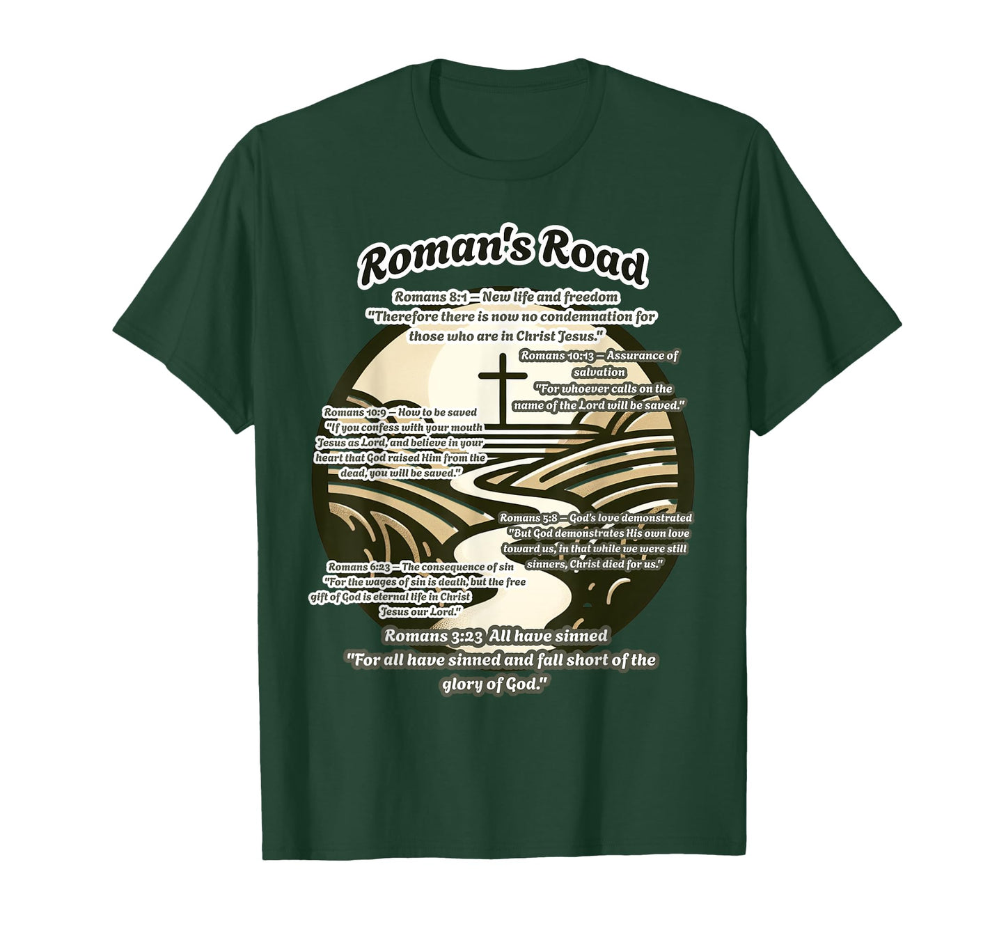 Roman's Road ( The Road to Salvation ) T-Shirt