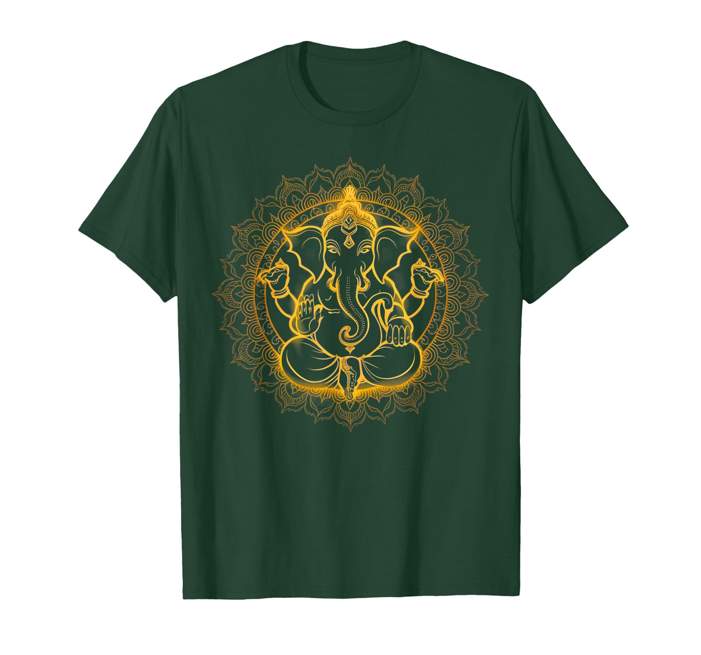 Hindu Ganesha Puja Elephant God India Meditation Yoga Murti T-Shirt