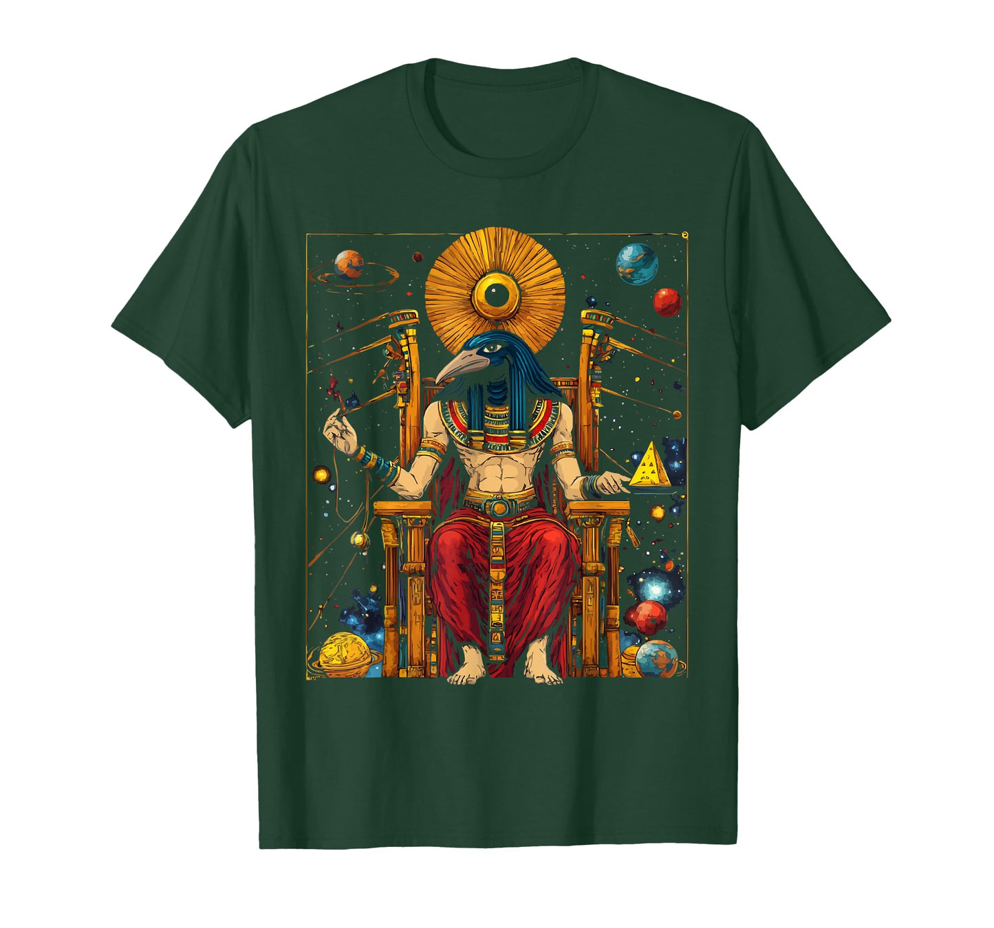Thoth Egyptian God Egyptian Mythology Pyramid Ancient Egypt T-Shirt