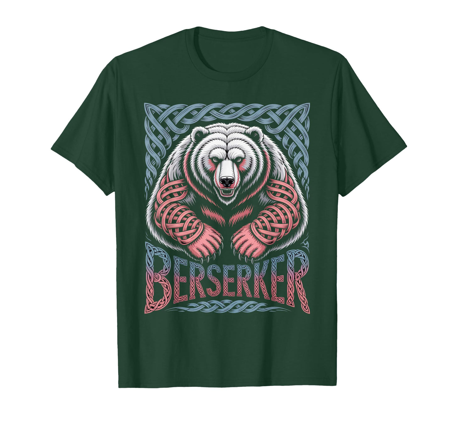 Celtic Knotwork Berserker Bear Nordic Viking Spirit T-Shirt