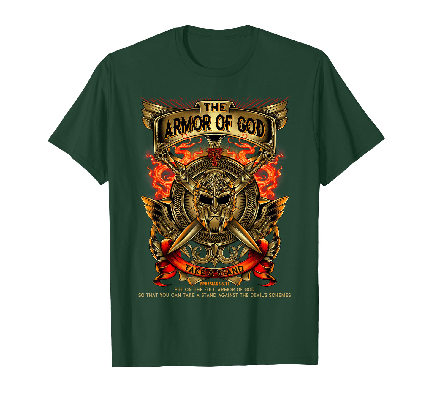 Armor Of God -Warrior Of Christ - Ephesians 6:11 T Shirt T-Shirt